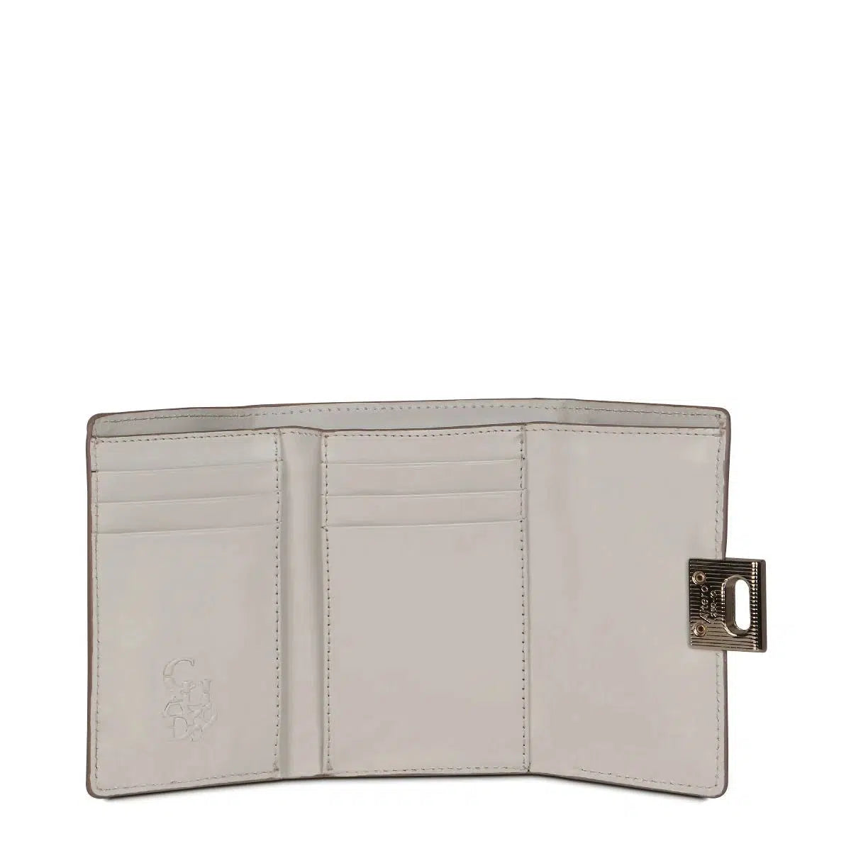 BD197PI Cuadra Grey Small Fashion Woven Python Tri-Fold Wallet for Women - Elegant & Compact Money Organizer for Everyday Use, Travel, and Gifts