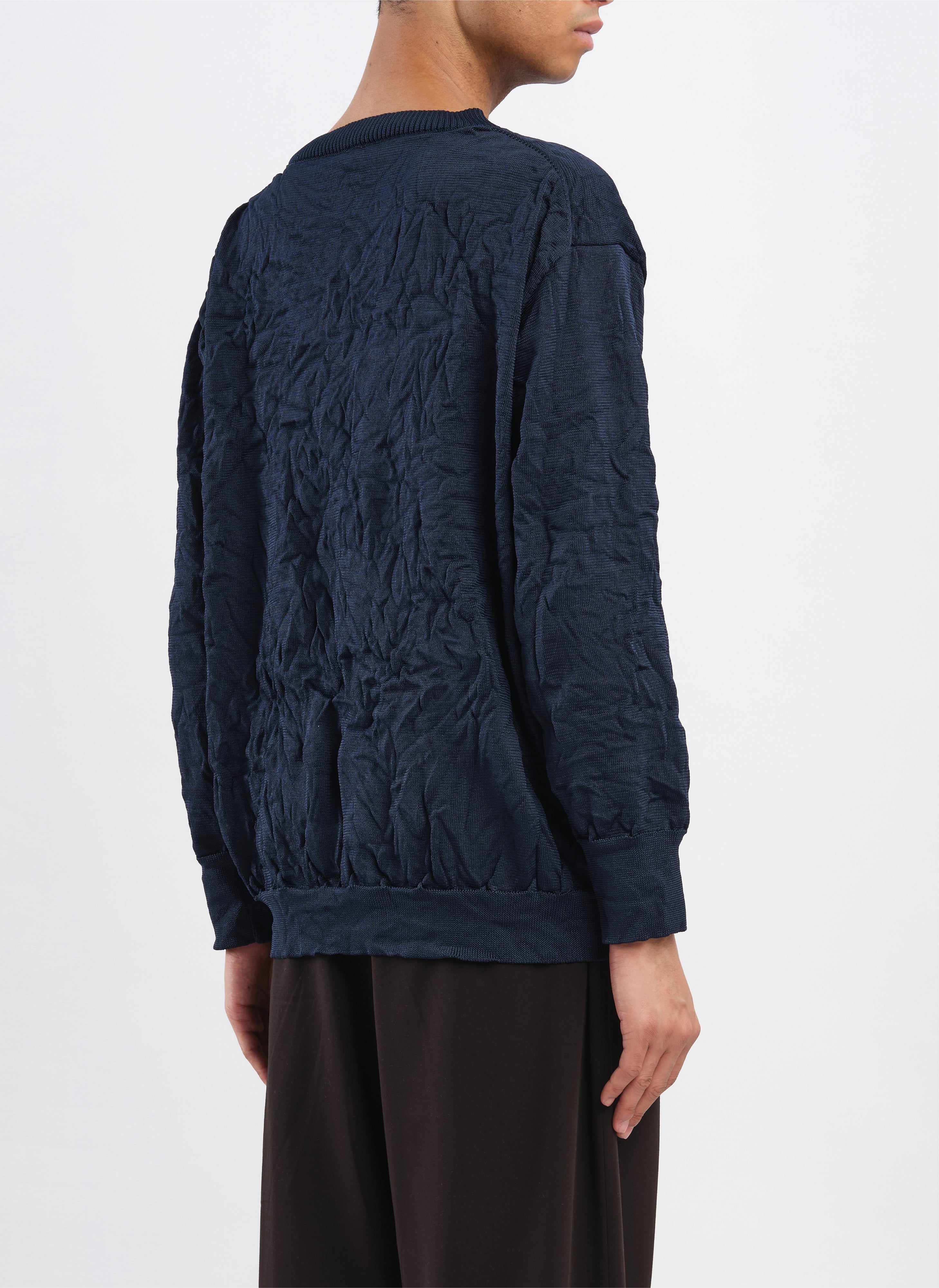 Wrinkle-Resistant Polyester Dry Knit Pullover Sweater - Lightweight & Comfortable for Casual Wear, Travel & Office Outfits