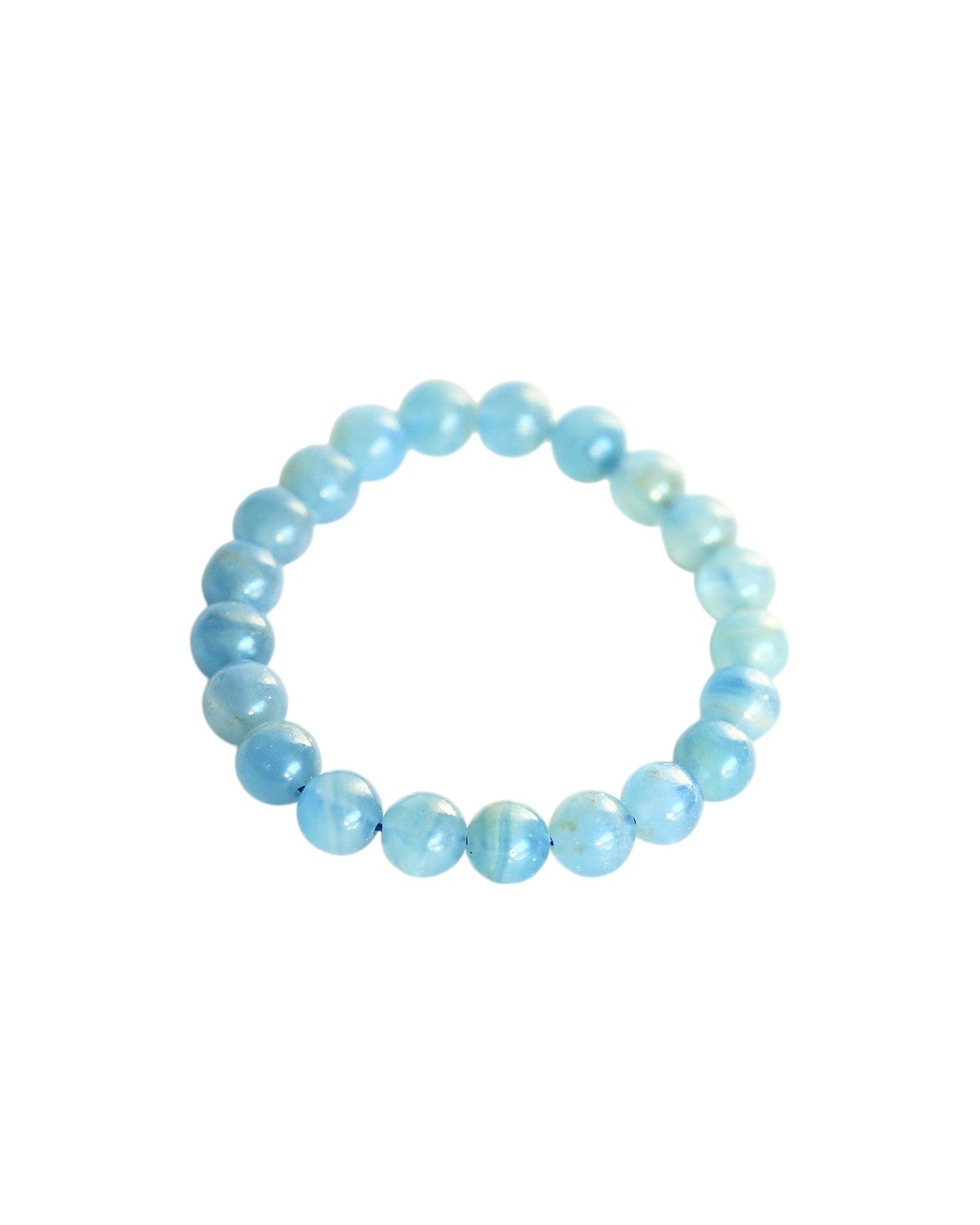 Blue Calcite Bracelet - Natural Stone Healing Bracelet for Women, Chakra Balancing & Stress Relief - Perfect for Meditation, Yoga & Spiritual Healing