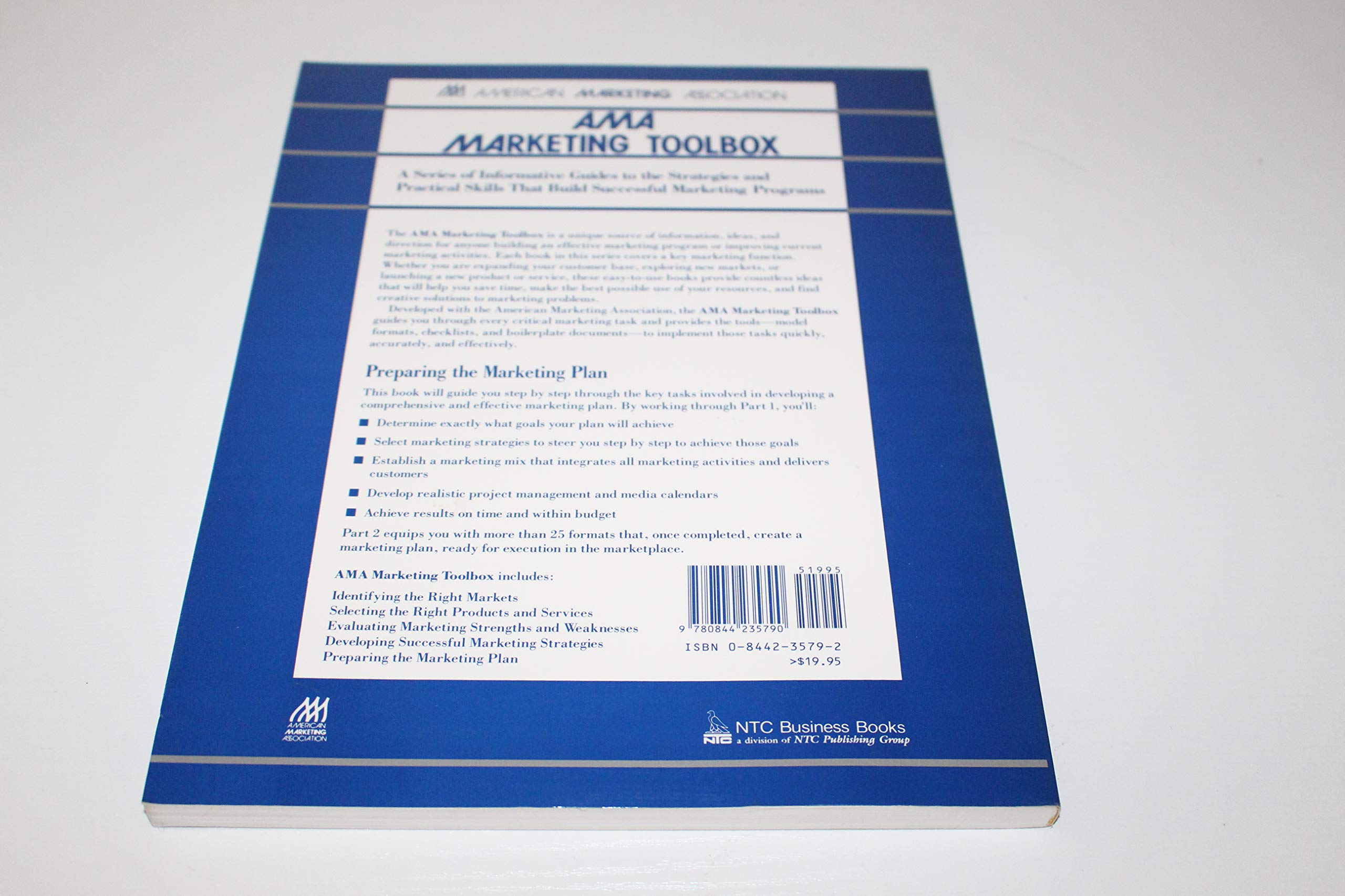 Preparing The Marketing Plan (The Ama Marketing Toolbox) - Essential Guide for Small Business Owners & Entrepreneurs | Digital Marketing Strategy Book for Startups & E-commerce Sellers