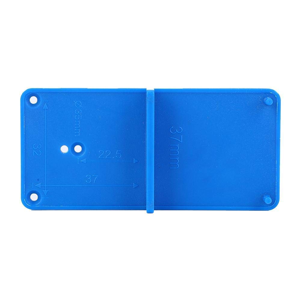 2-Piece Hinge Hole Drilling Template Kit - Precise Cabinet Door & Drawer Guide Locator for Perfect Assembly | DIY Woodworking & Furniture Installation Tool