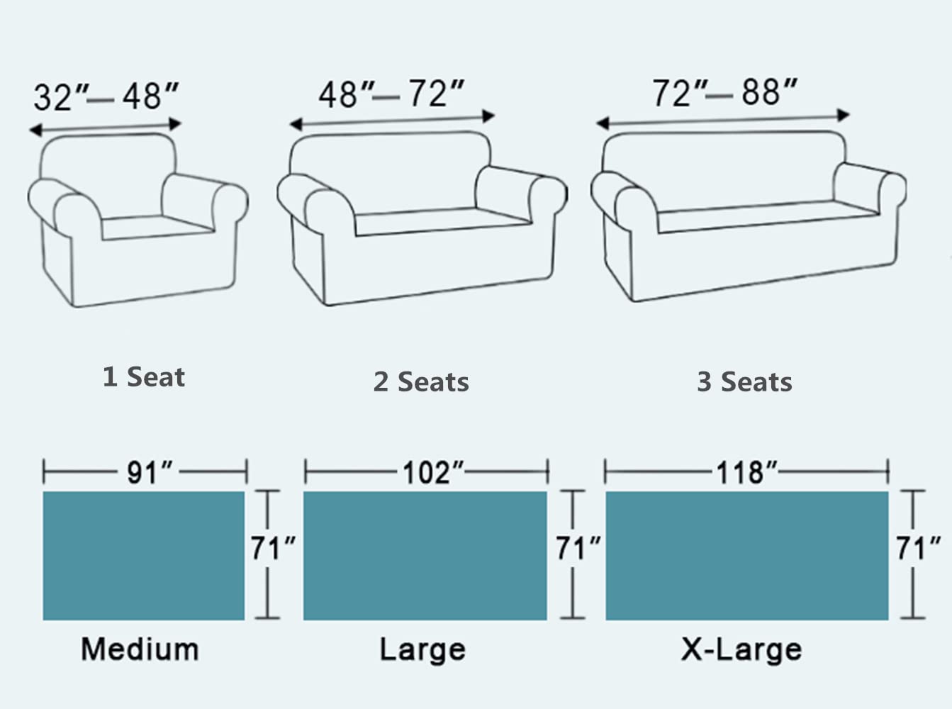 Universal Non-Slip Waterproof Sofa Slipcover - Soft Corduroy Couch Protector for Pets & Kids - Dark Blue (Medium) - Perfect for Living Room Furniture Protection & Home Decor