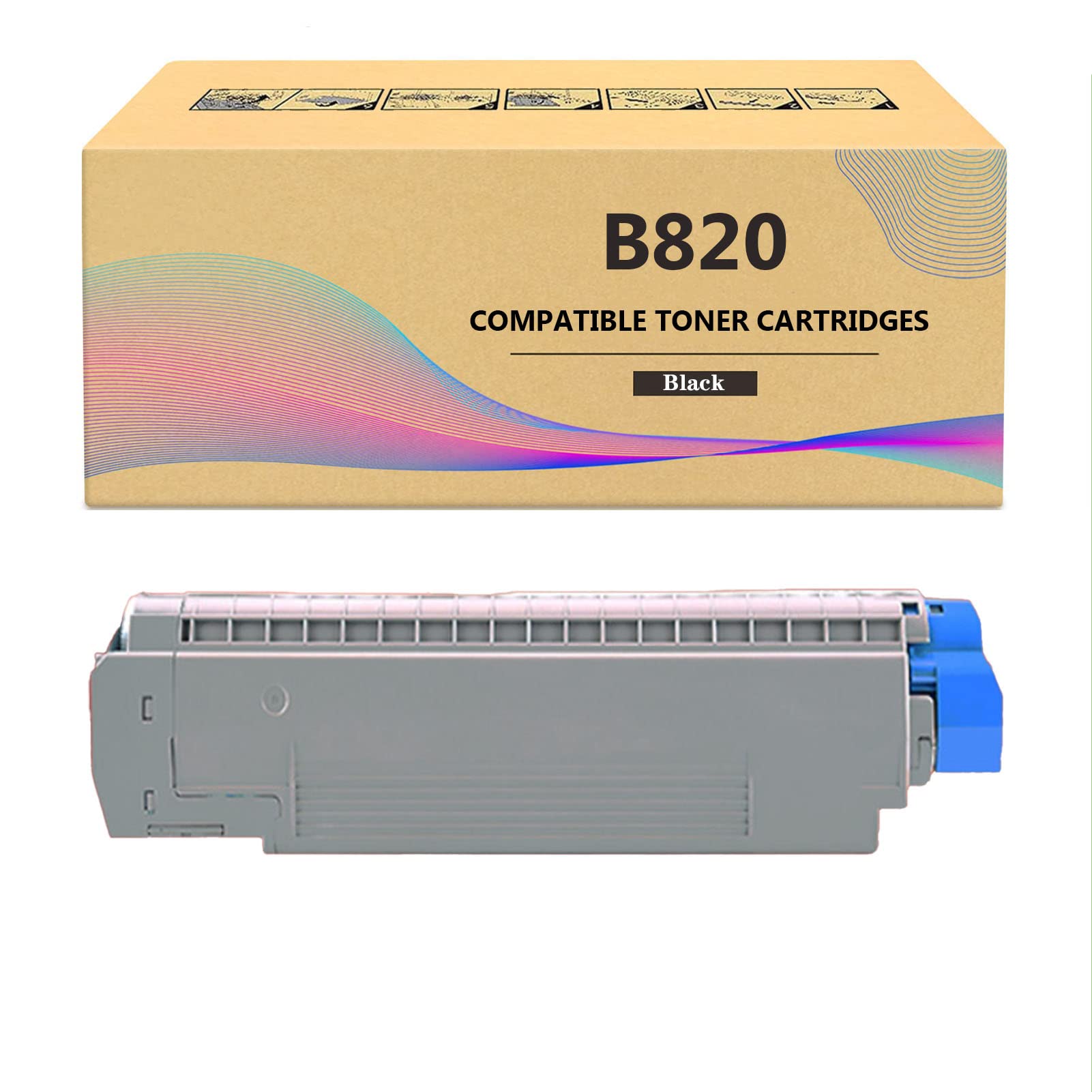 High-Performance ZLOR B820 Compatible Toner Cartridge Replacement for OKI B820 & 840dn Printers - Crisp HD Printing for Office Documents, Reports & Professional Presentations