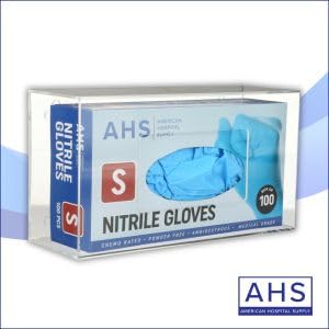Acrylic Glove Dispenser Box - Clear Wall Mount Holder with Individual Compartments | Perfect for Kitchen, Salon, Medical & Workshop Organization | Gloves Sold Separately