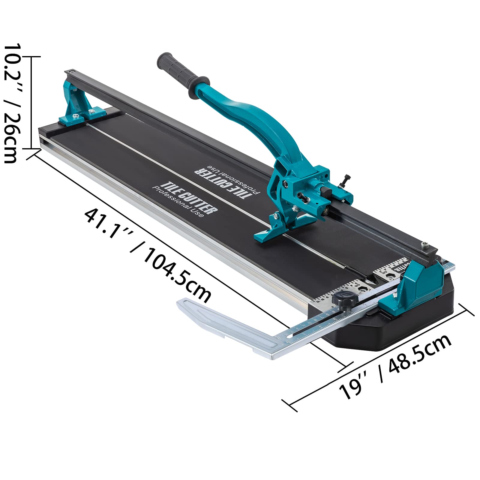 Mophorn 31 Inch Manual Tile Cutter with Laser Positioning - Alloy Wheel, Ergonomic Handle & Accurate Rulers for Large Tiles (0.24