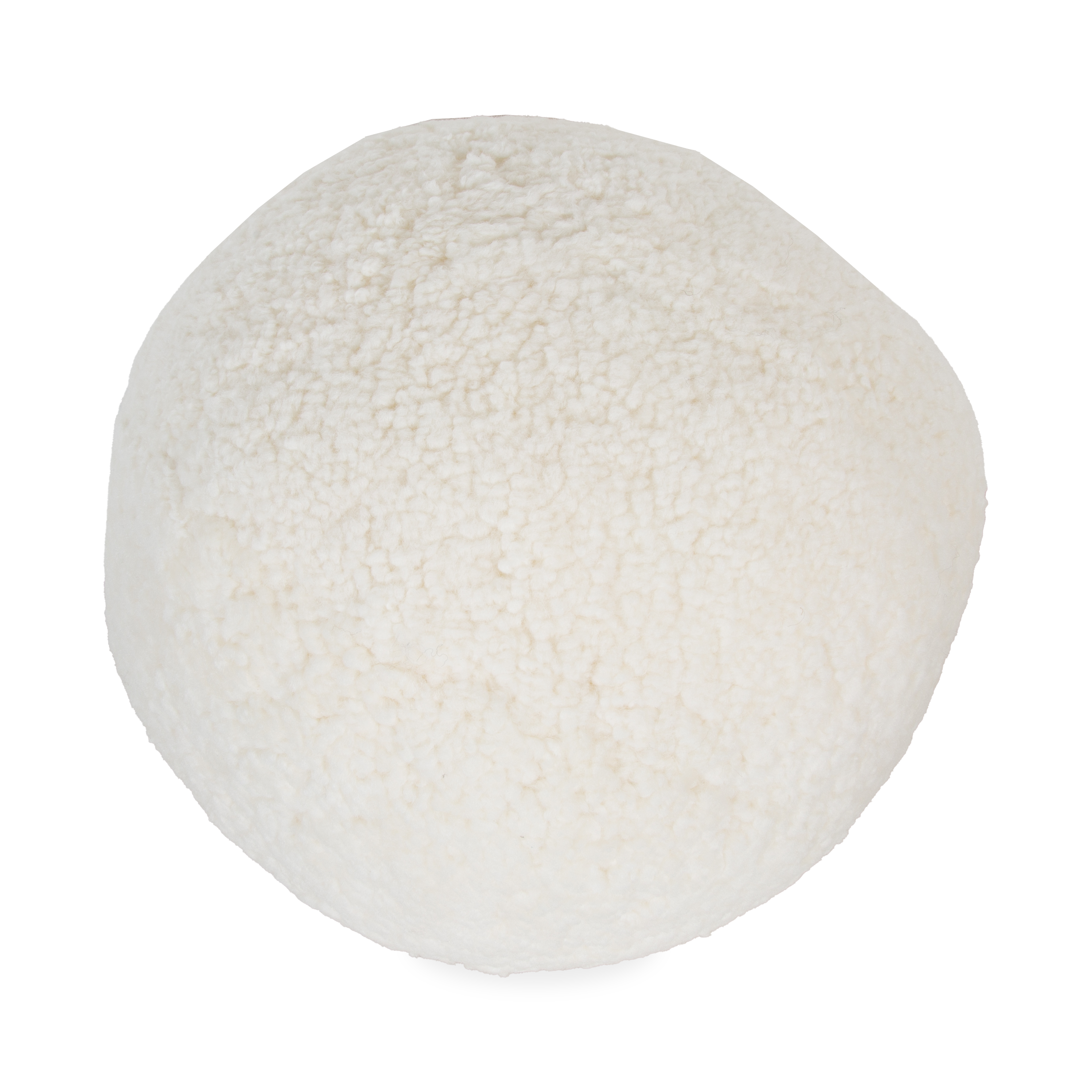 Luxury Round Sheepskin Pillow - Soft & Hypoallergenic Natural Wool Pillow for Bed, Sofa & Nursery - Perfect for Cozy Home Decor, Relaxation & Baby Comfort