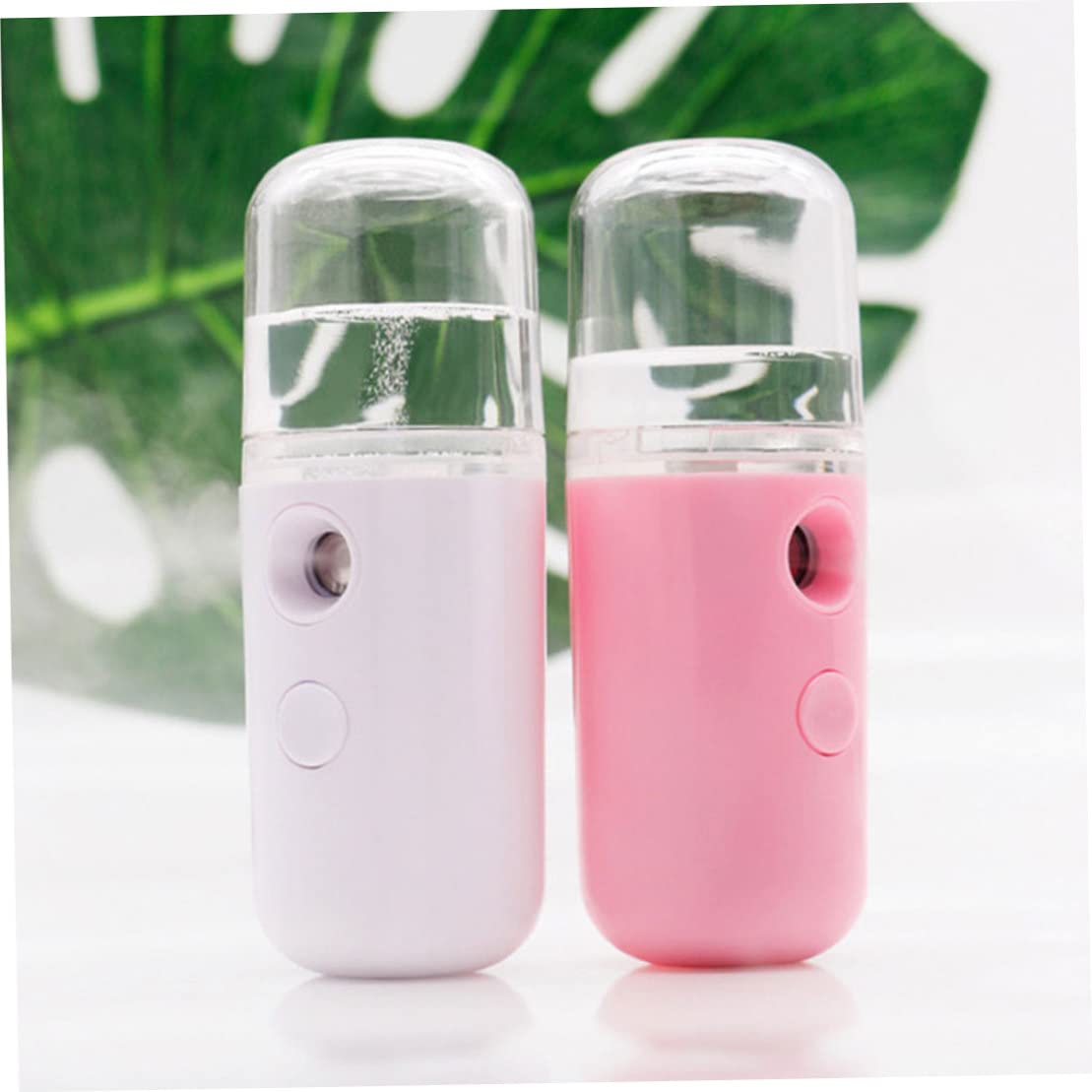 Portable Nano Facial Mister Sprayer - USB Rechargeable Mini Face Steamer & Hydrating Mist Machine for Skin Care | Cooling Face Spray for Dry Skin, Makeup Setting & On-The-Go Hydration (Pink)