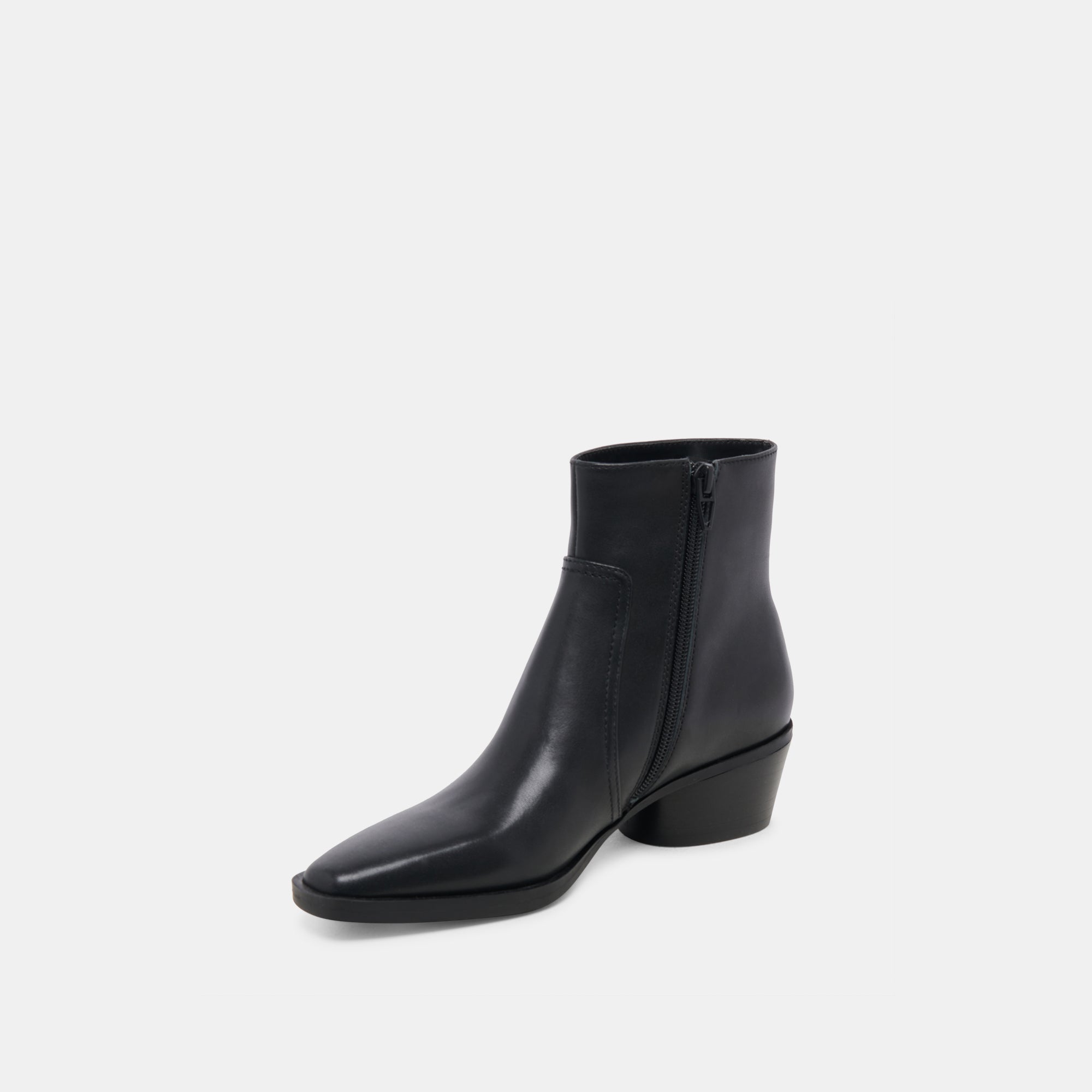 FAHARI H2O Wide Booties - Waterproof Black Leather Shoes for Women | Comfortable Slip-Resistant Boots for Rain, Snow & Outdoor Activities