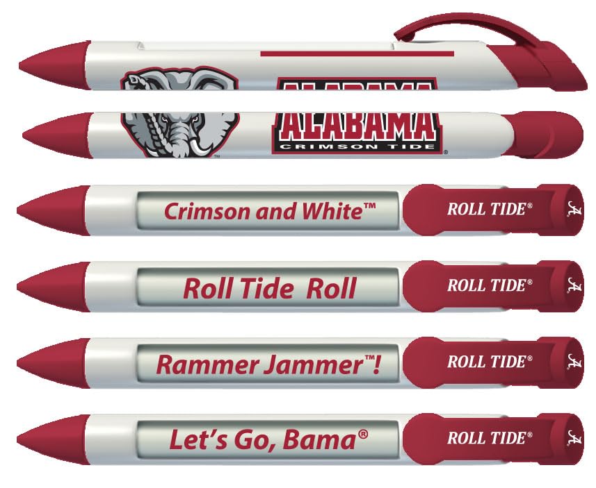 Alabama Sticky Note Desk Set with Rotating Message Pen - 2202 Office Supplies for Productivity & Organization | Perfect for Home Office, School, and Work Desk Accessories