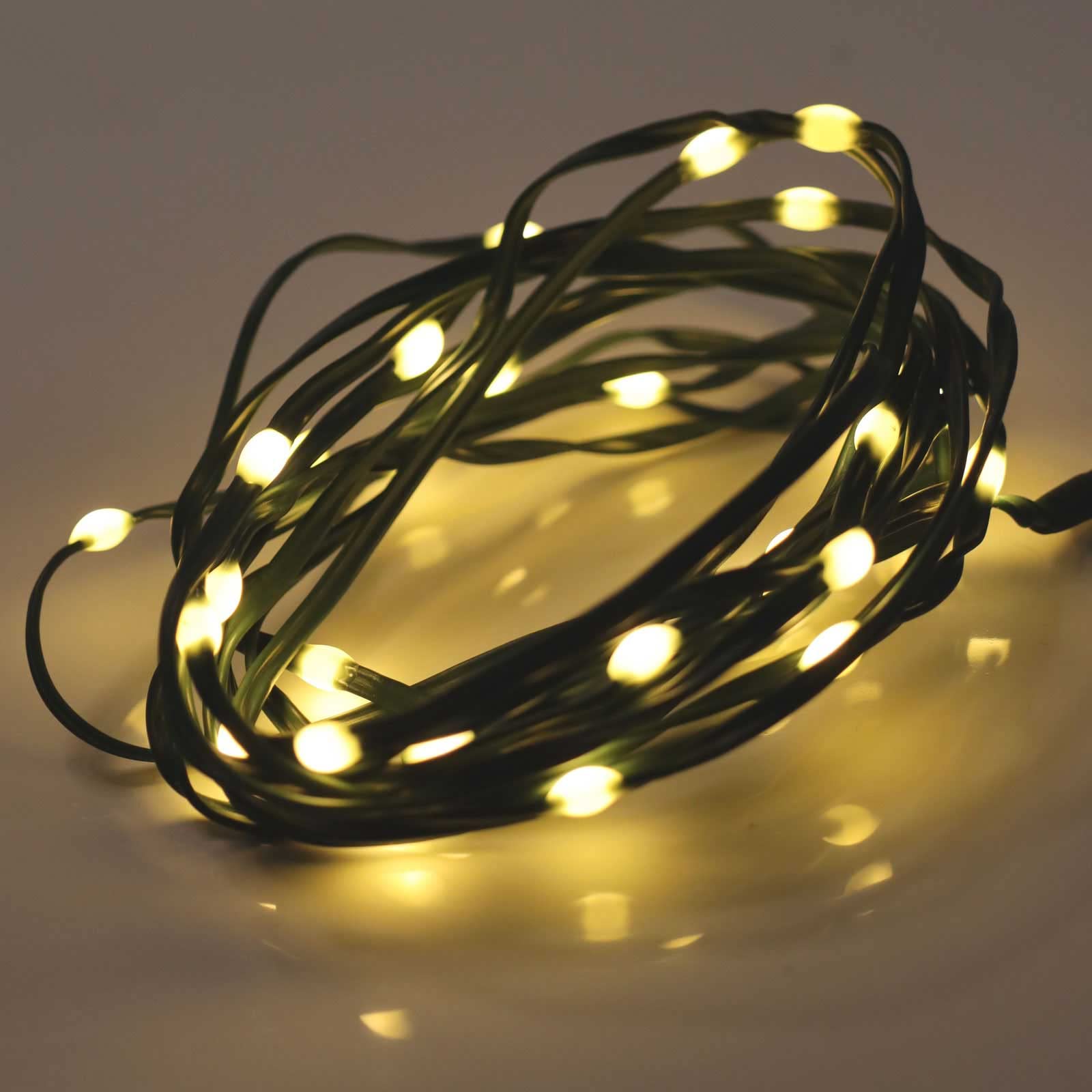 30 LED Battery Operated Christmas Lights - Warm White Waterproof Fairy String Lights with Timer for Indoor/Outdoor Holiday Decor | Perfect for Tree, Patio, Garden, Mantel & Window Decorations