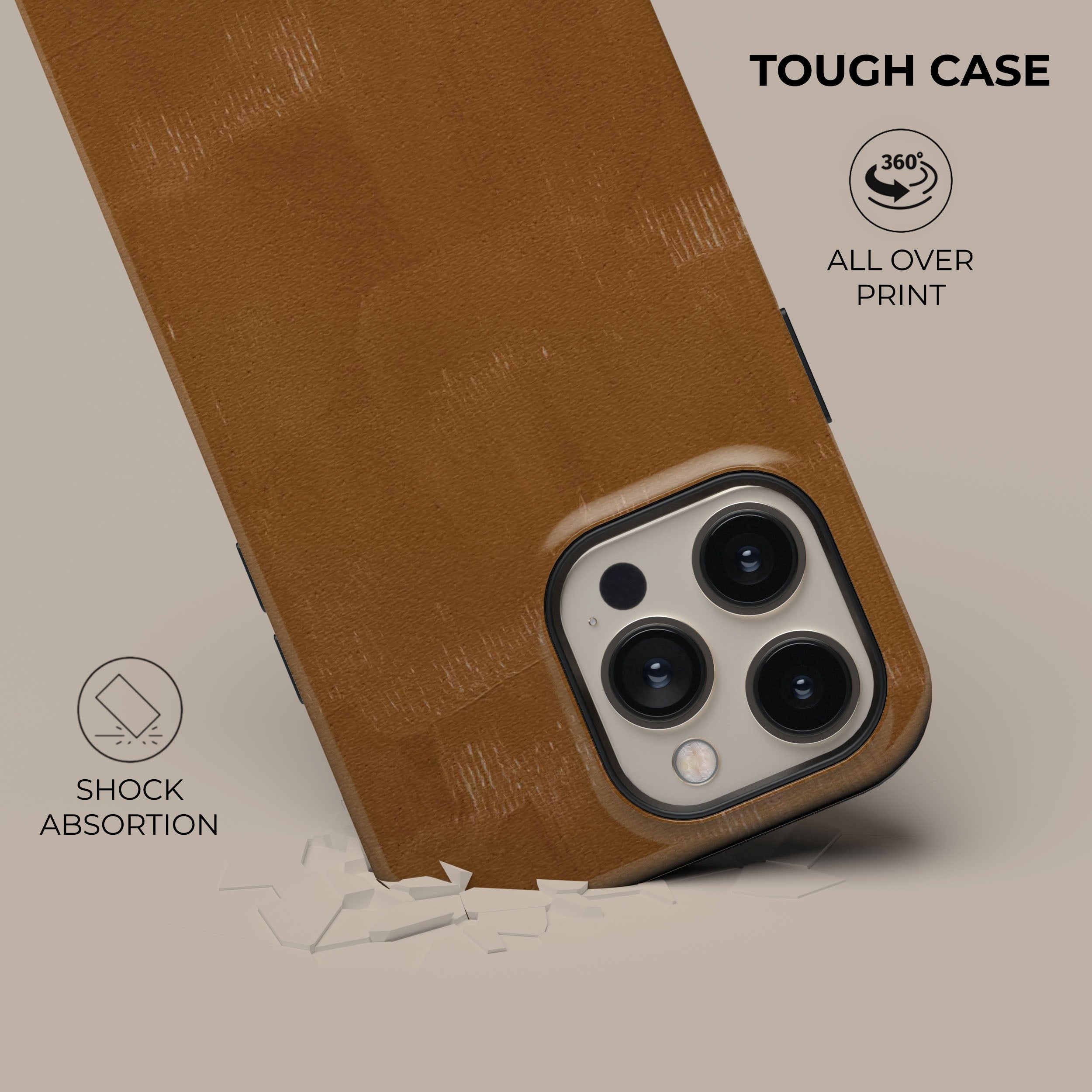 Brown Reign Phone Case - Durable & Stylish Protective Cover for iPhone & Android | Perfect for Everyday Use, Travel & Outdoor Activities