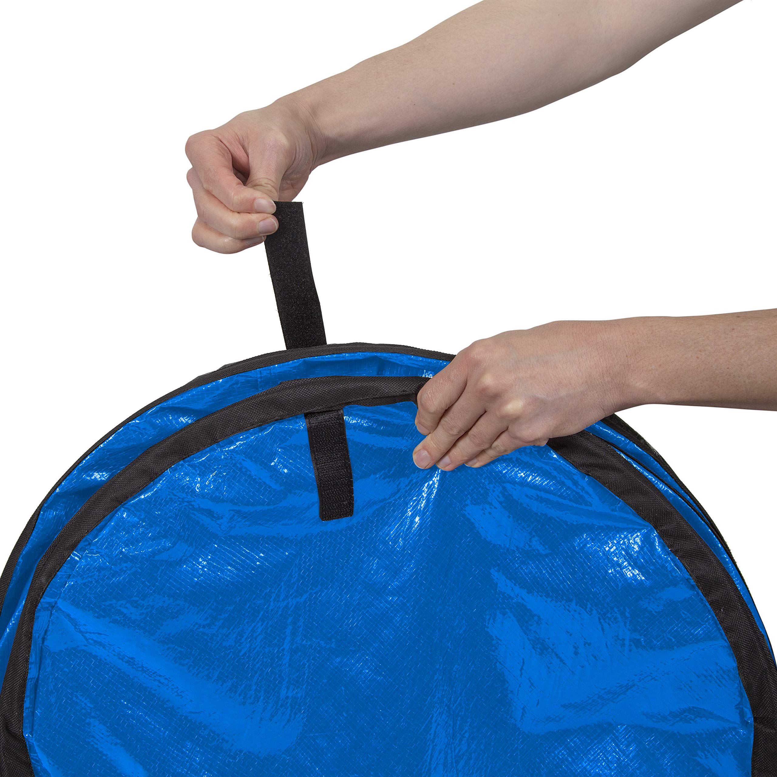 Stansport Collapsible Campsite Carry-All & Trash Can - Portable Outdoor Storage Bag for Camping, Picnics, Beach & Hiking - Durable Waterproof Collapsible Bin with Handles
