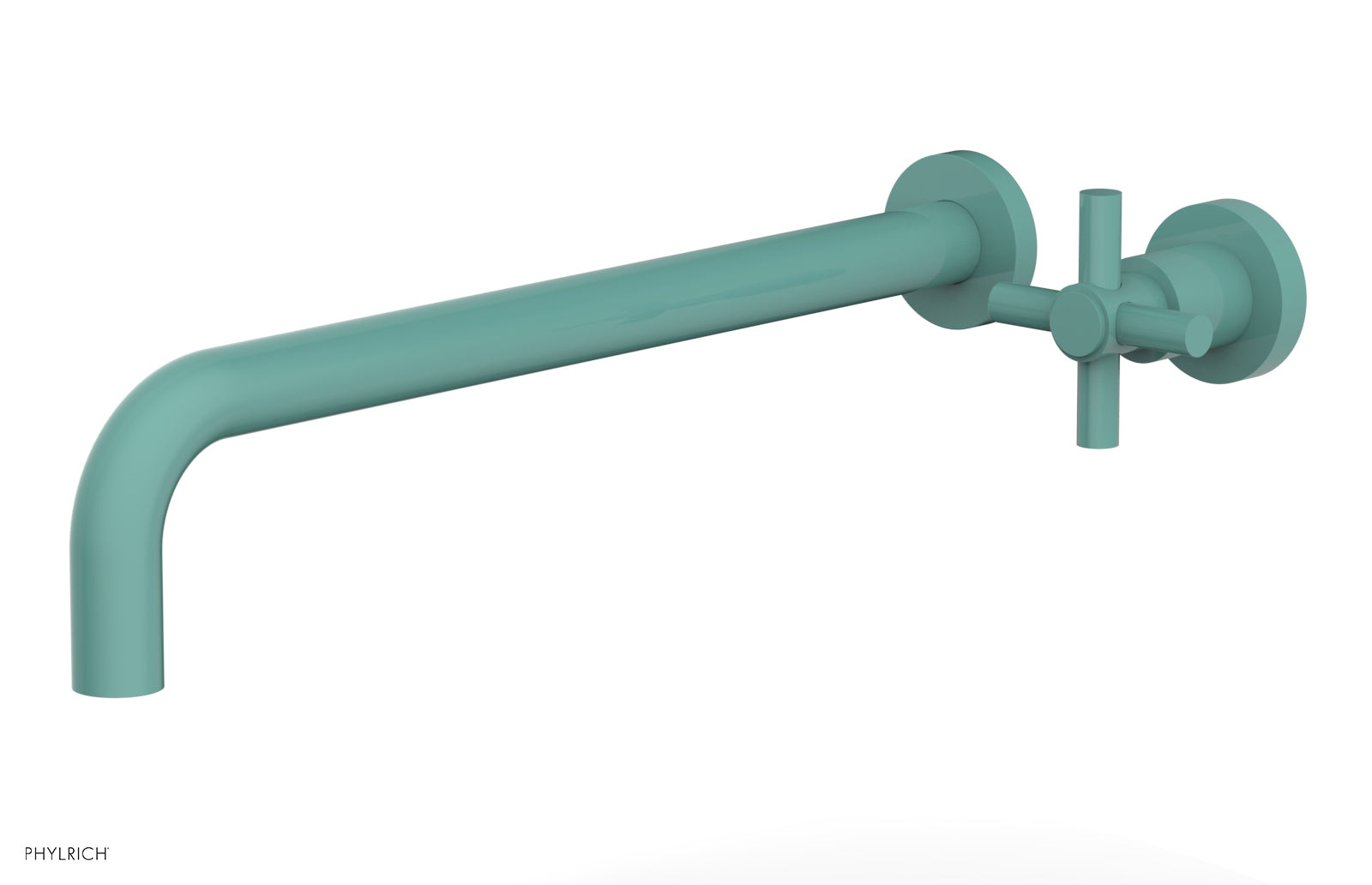 Basic 14 Single Handle Wall Mounted Lavatory Faucet Set with Cross Handle D131 18 - Perfect for Bathroom Sink, Powder Room & Guest Bath Installation