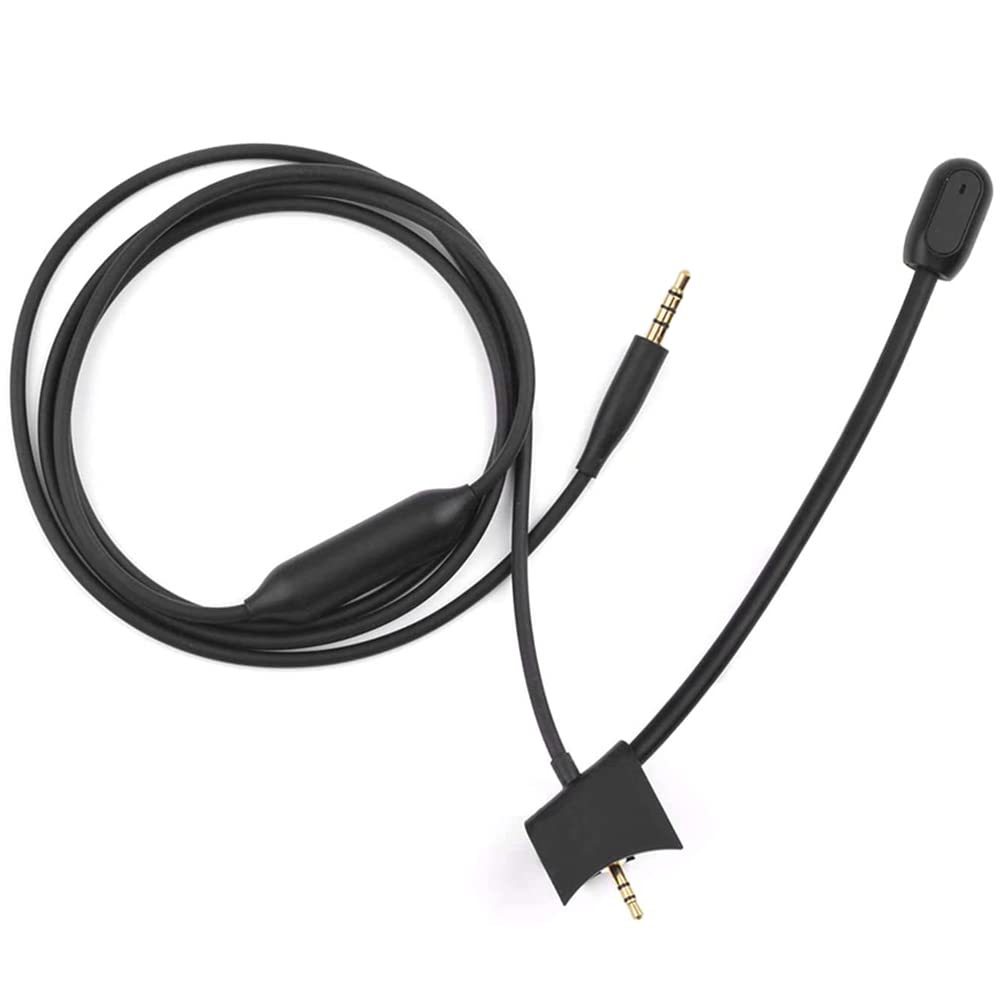 Bose QC45 QuietComfort 45 Headset Replacement Boom Microphone Cable with Mute Switch - Compatible with Gaming Headsets for PC, PS4, PS5, Xbox One X/S Controller - Perfect for Online Gaming, Streaming & Conference Calls