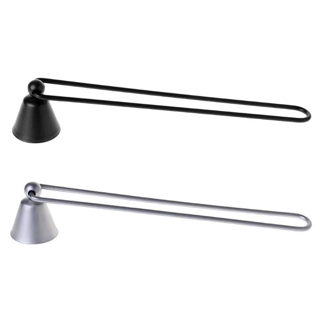 Long Handle Candle Snuffer with Swivel Head - Silver Wick Extinguisher for Church, Fireplace, Wedding Altar & Tea Lights - Perfect Christmas Gift for Safe Candle Use at Home, Events & Decorations