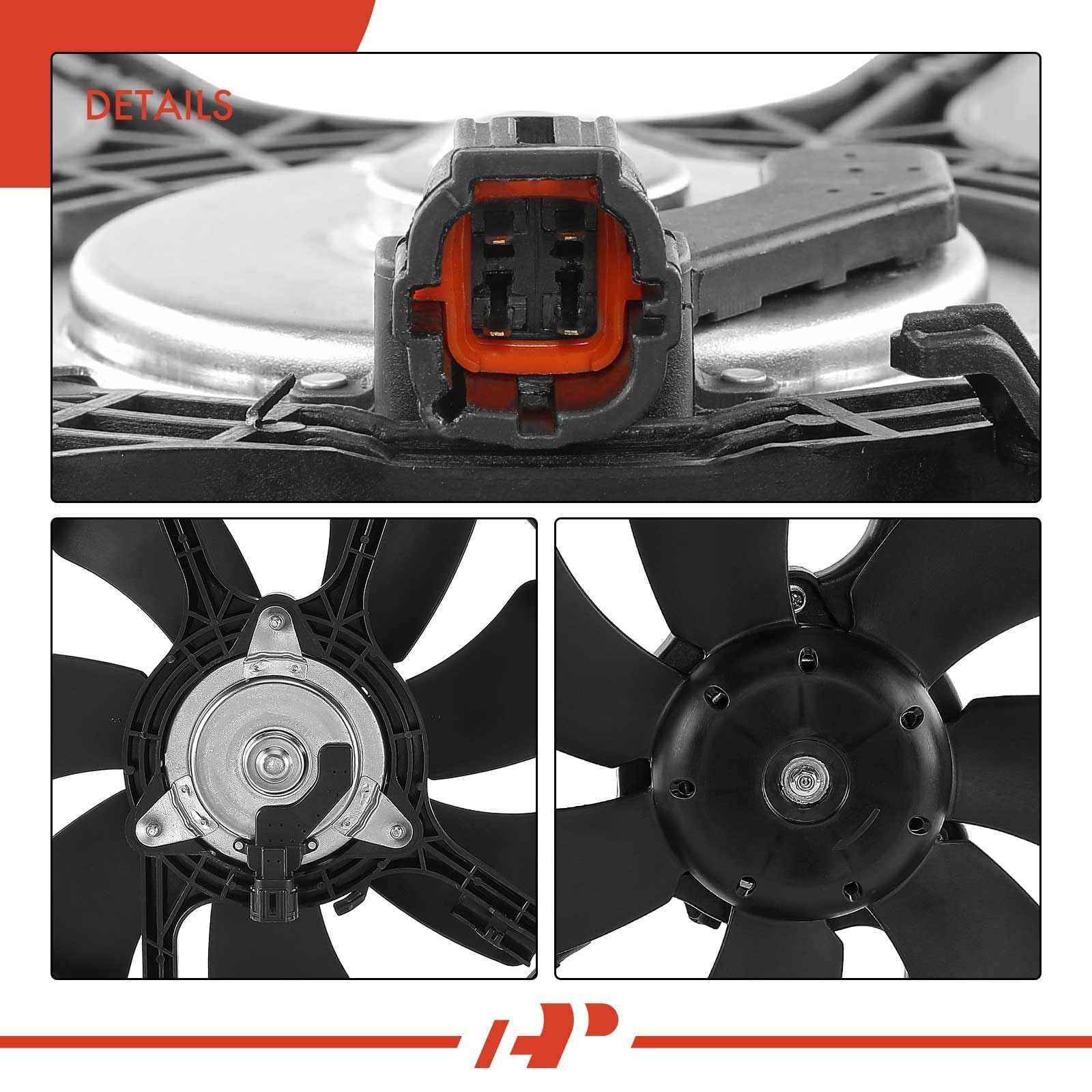 Premium Nissan Engine Radiator Cooling Fan Assembly - Compatible with Sentra 2002-2006 (Replaces OEM #214814Z320, 214814Z322) - High Performance Cooling Solution for Hot Weather & Stop-and-Go Traffic