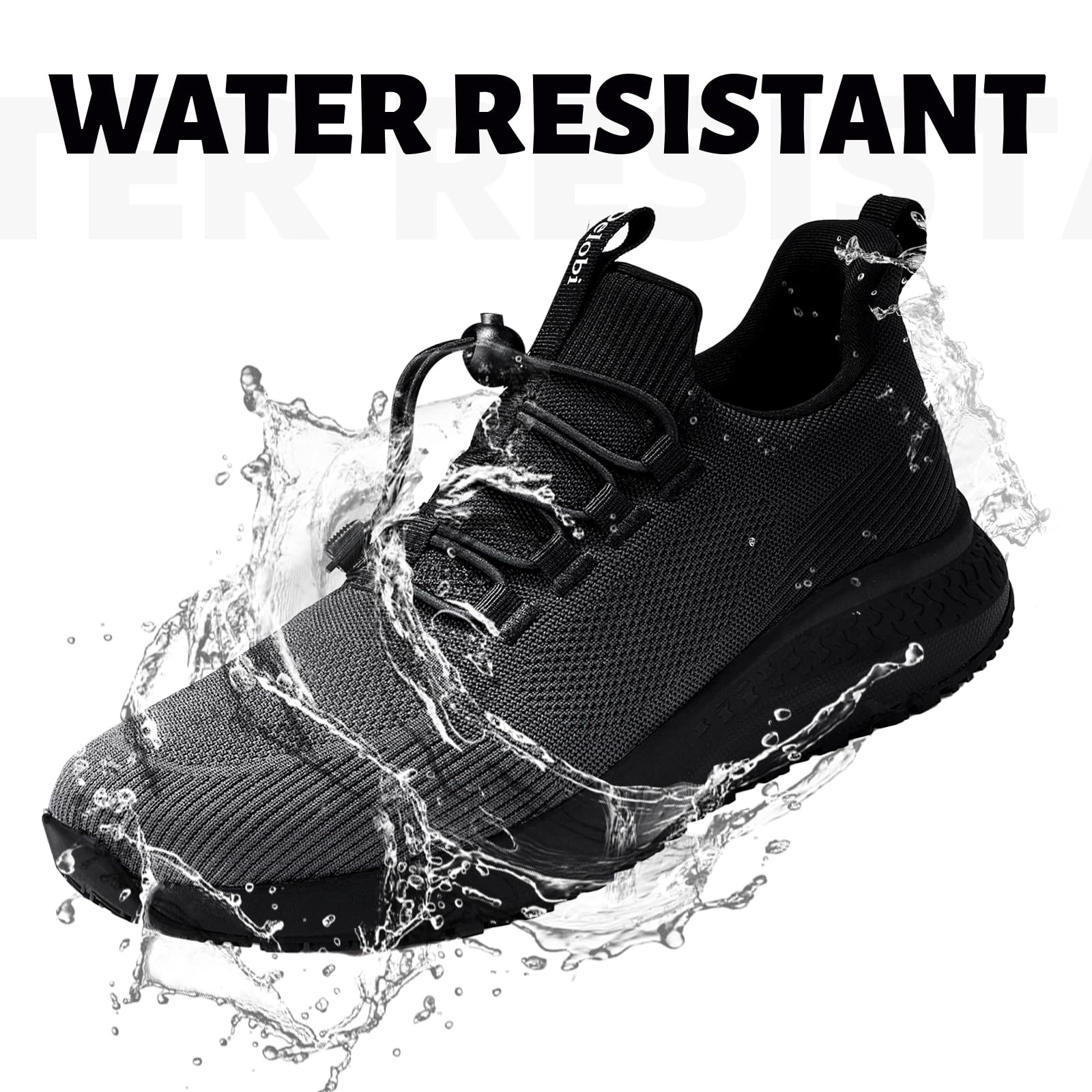 AEHAO Non-Slip Men's Work Shoes - Waterproof Slip-Resistant Sneakers for Restaurant & Kitchen Staff - Breathable Lightweight Shoes for Food Service Professionals - Ideal for Chefs, Waiters & Hospitality Workers