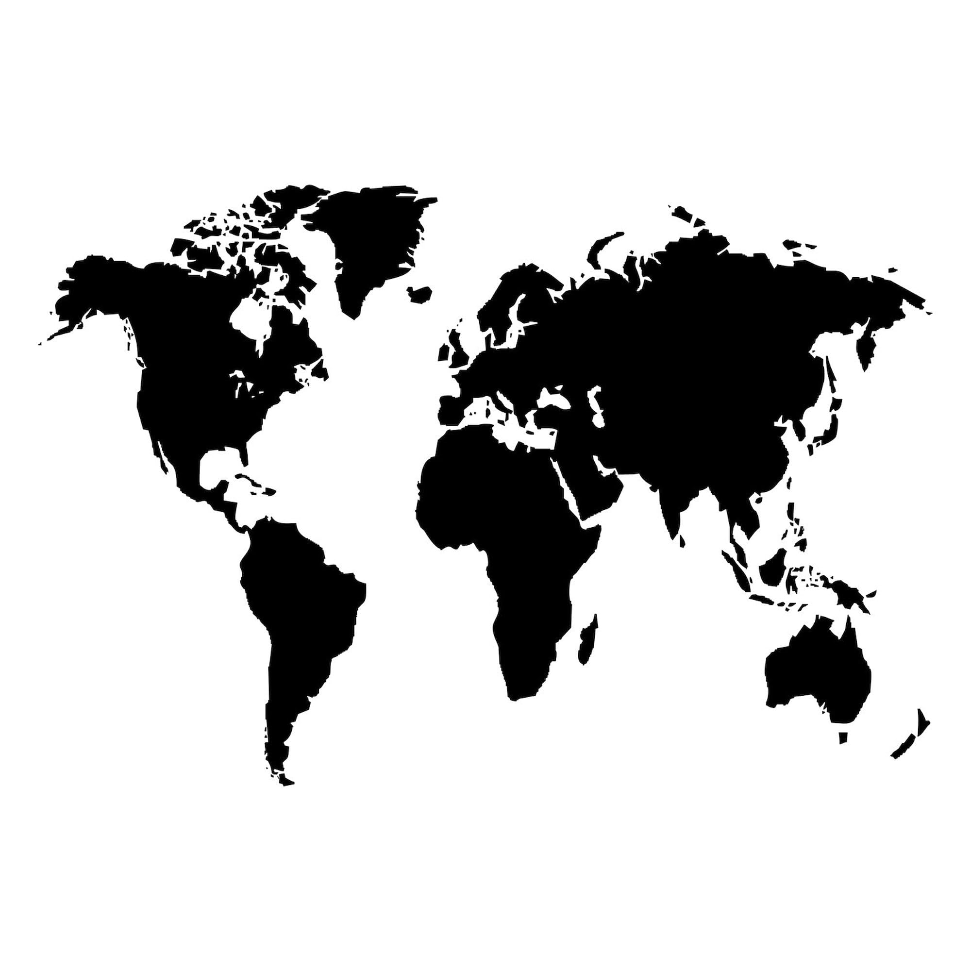 The World Oval Car Bumper Sticker - Decorate Your Vehicle