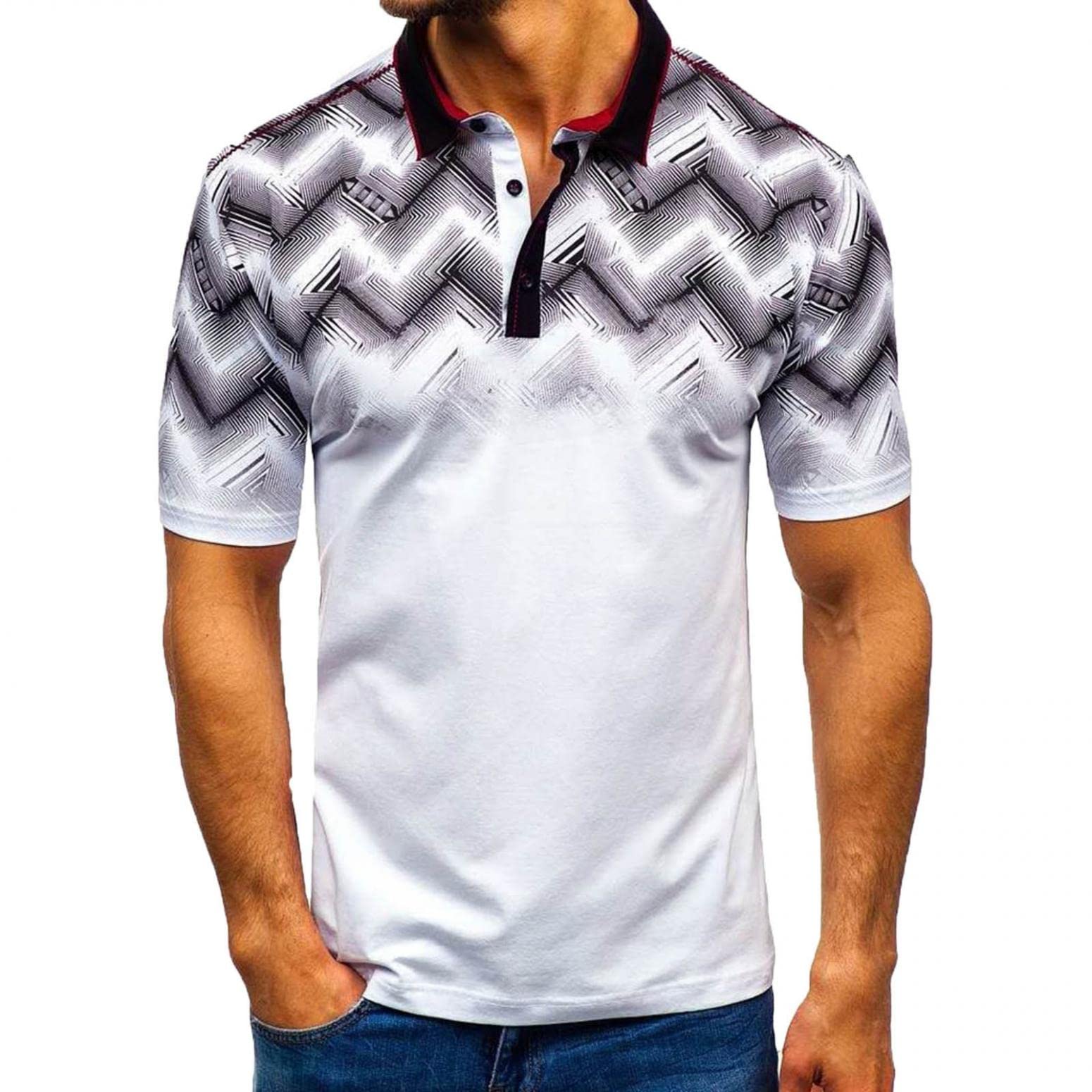 Men's Linen Shirts & Henley T-Shirts - Crew Neck Casual Short Sleeve Tees for Workout, Gym, and Everyday Wear