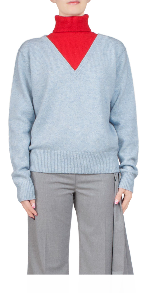 Premium Soft Bamboo Sweater for Women - Light Blue Cozy Knit Pullover | Perfect for Casual Wear, Office Outfits & Fall Layering