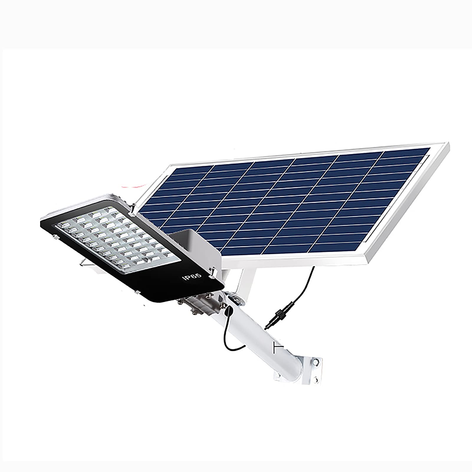CoCowind 300W Solar Street Lights Outdoor - IP65 Waterproof LED Solar Flood Light with Dusk to Dawn Sensor for Parking Lot, Stadium, Yard, Garage - Energy Efficient & Weatherproof Security Lighting for Pathways, Driveways, and Large Outdoor Areas