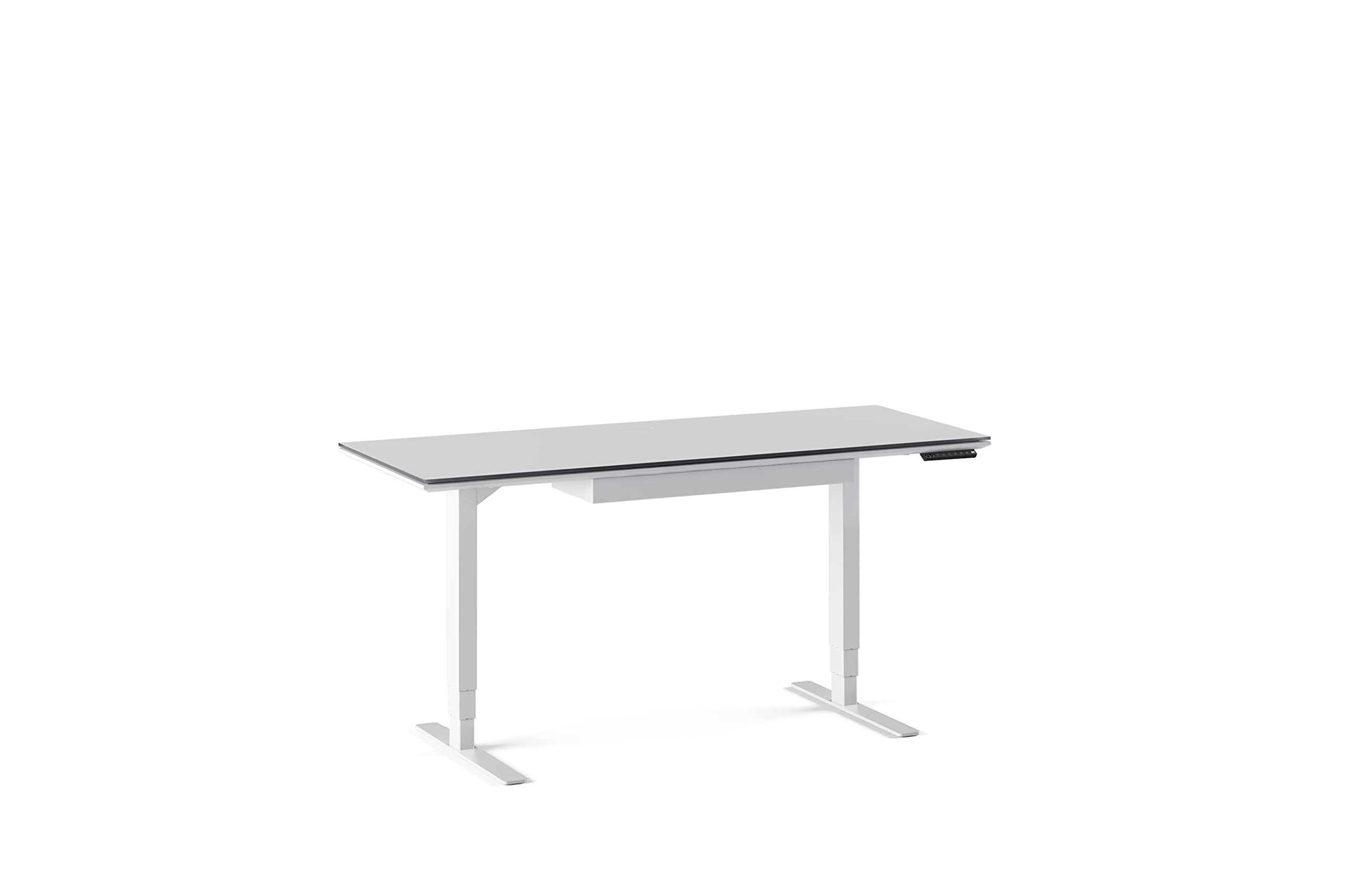 BDI Furniture Centro 6459-2 Keyboard Storage Drawer - Compatible with Centro Standing Desks 6451-2 & 6452-2 in Satin White | Perfect for Office Organization & Ergonomic Workspace Setup