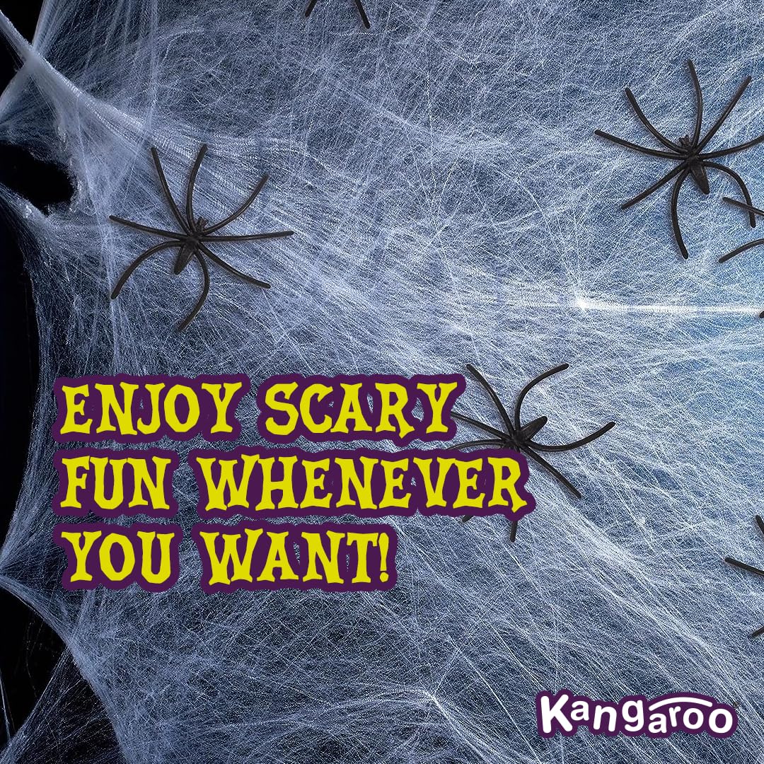 200 sq. ft Halloween Spider Web Decorations - Spooky Cobweb & Fake Spiders Set for Halloween Party, Haunted House, Outdoor & Indoor Decor