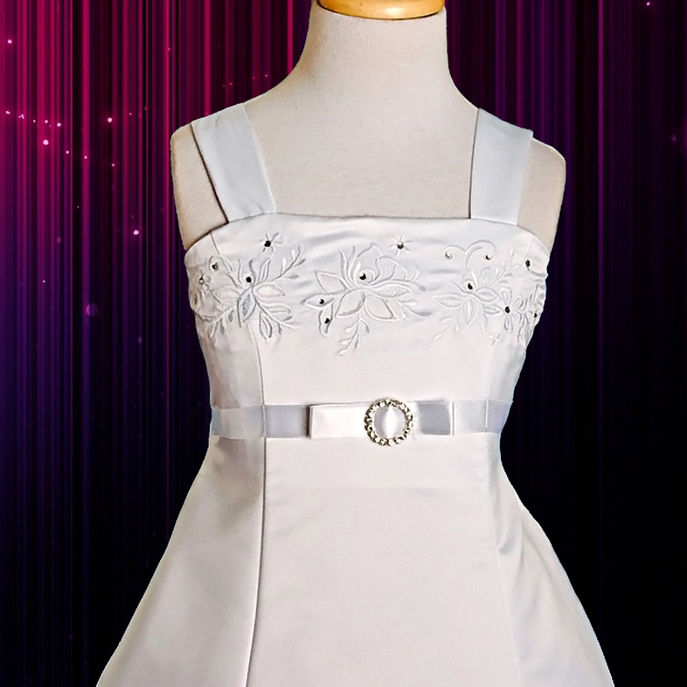 Elegant Daisy Girls' Embroidered Communion Dresses for Special Occasions & Pageants | Sizes 2-12 | Perfect for First Communion, Baptism, and Formal Events