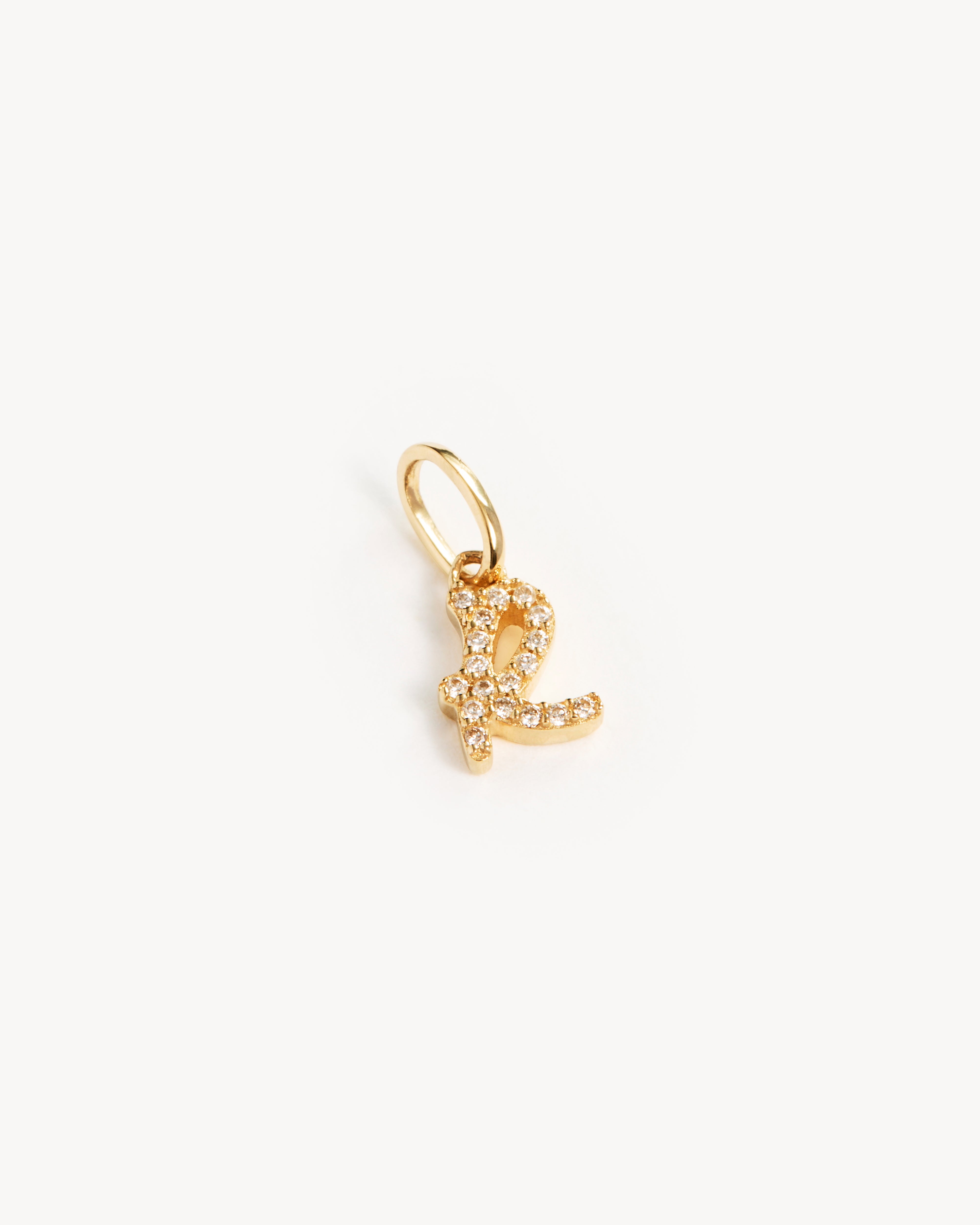 14K Solid Gold Forever Love Diamond Letter Necklace Pendant - Personalized Initial Jewelry Gift for Women, Anniversary, Valentine's Day & Special Occasions