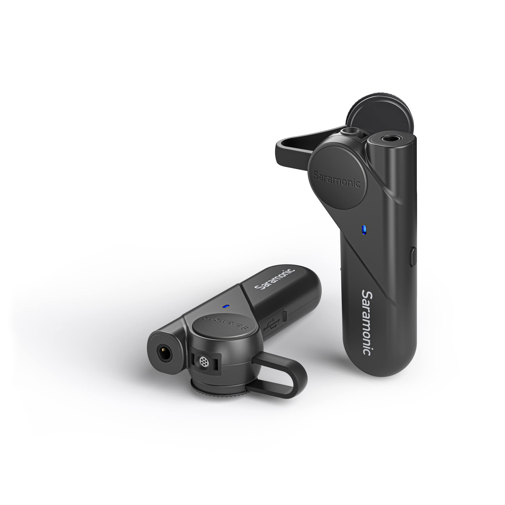 Saramonic BTW Wireless Bluetooth Clip-On Microphone with 3.5mm Headphone Jack & Noise Cancelling - Compatible with Computer, Smartphone, Tablet, Laptop - Perfect for Podcasting, Streaming, Video Conferencing & Online Meetings (Black)