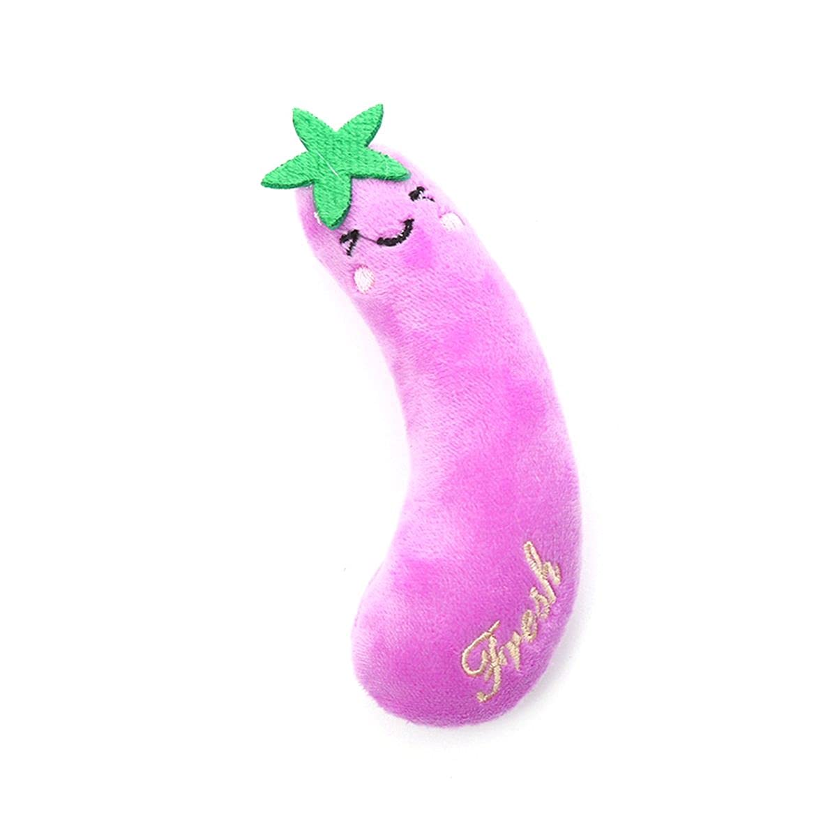 Premium Catnip Toys for Indoor Cats - Interactive Chew Toys with Catnip for Kittens & Adult Cats - Fun Eggplant-Shaped Playtime for Kitty (Great for Stress Relief & Playtime)
