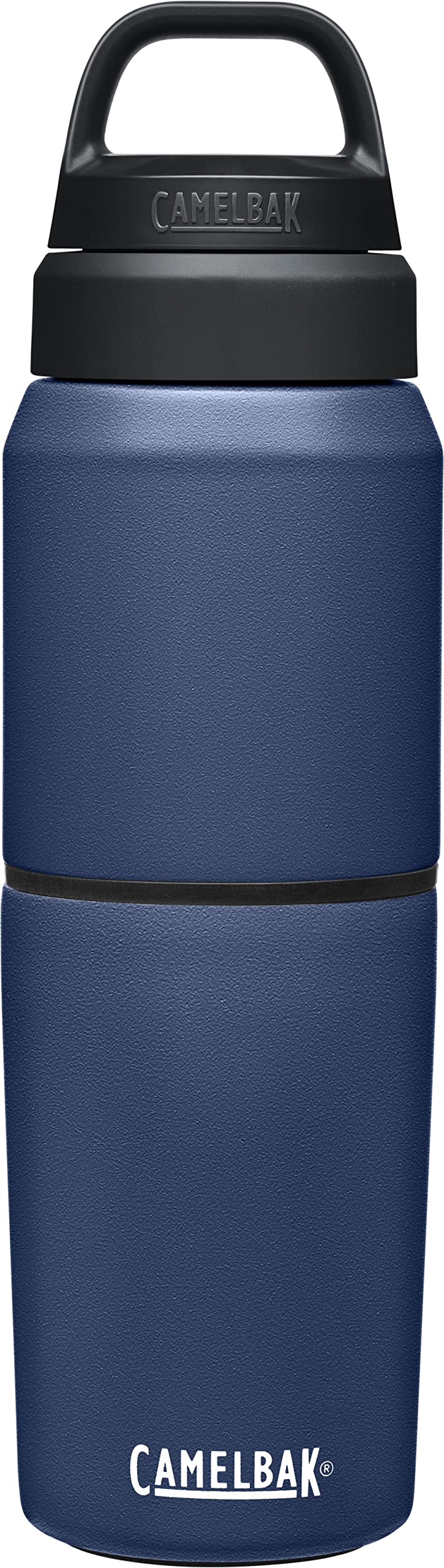 CamelBak MultiBev Insulated Stainless Steel Water Bottle & Travel Cup - Leakproof, BPA-Free, Keeps Drinks Hot/Cold for 24 Hours - Perfect for Hiking, Gym, Office & Travel