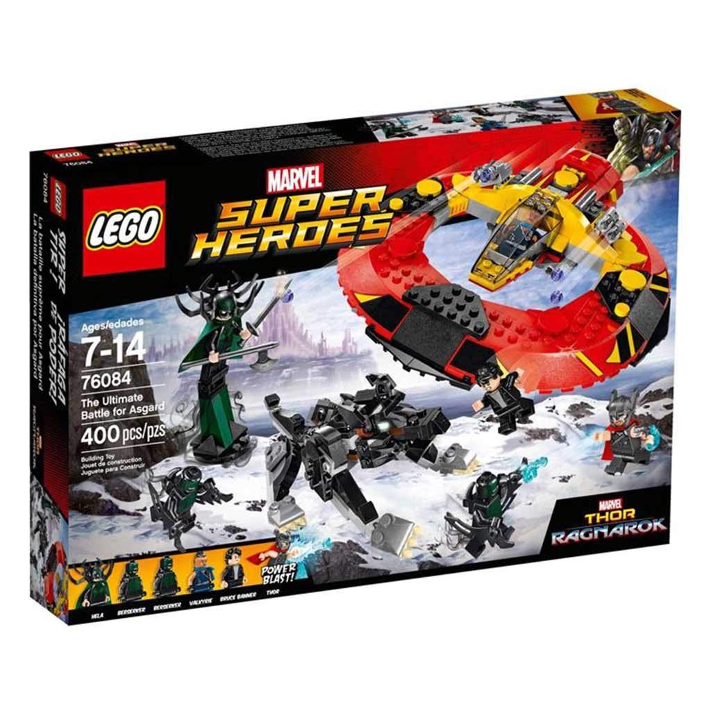 LEGO Marvel Super Heroes 76084 Ultimate Battle for Asgard Construction Set - Avengers Thor Hulk Action Figures - Perfect for Kids & Collectors - Great for Playtime, Gifts & Superhero Fans
