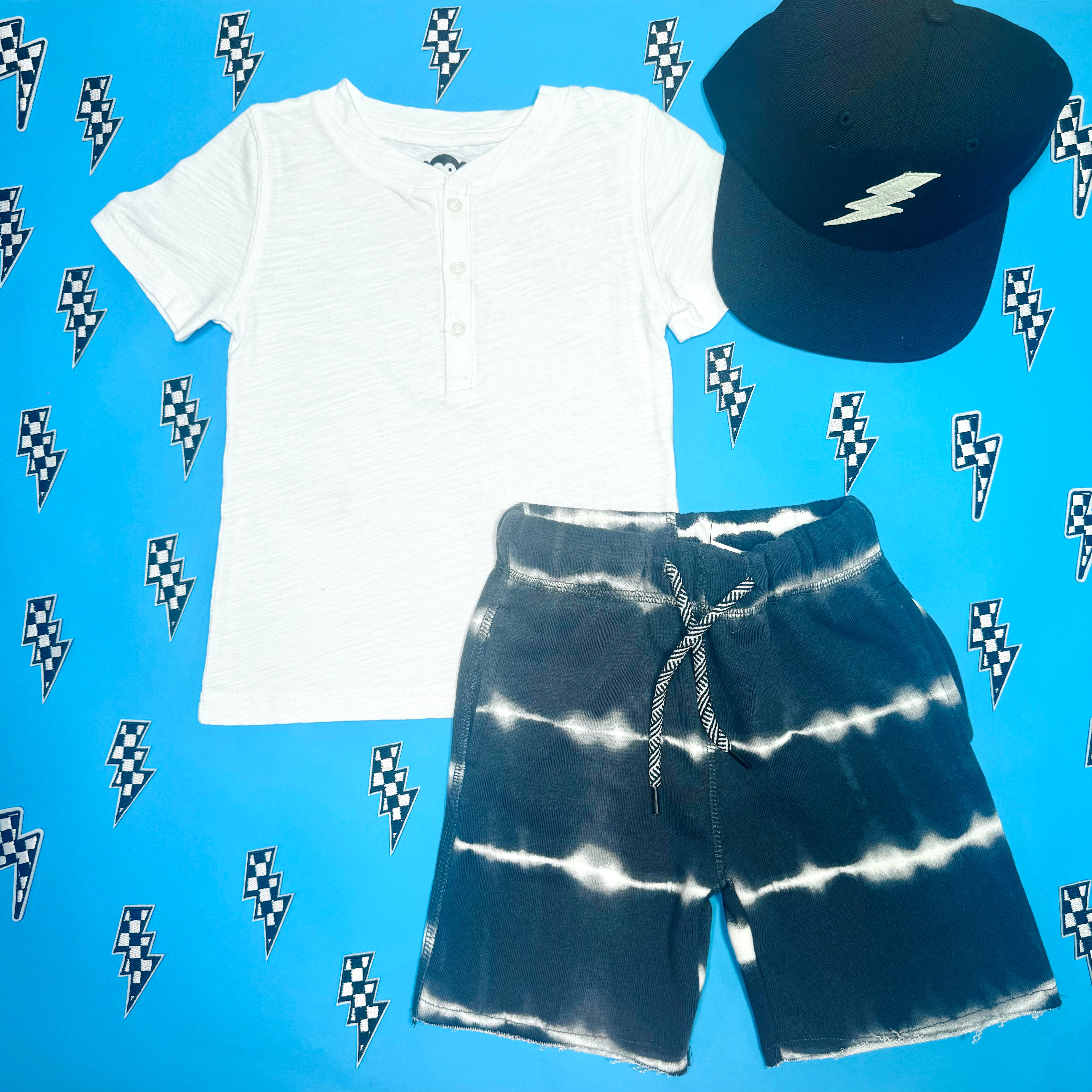 SOLID DAY PARTY HENLEY TSHIRT for Men - Casual Short Sleeve Button Up Shirt - Perfect for Beach Outings, Music Festivals & Summer Parties