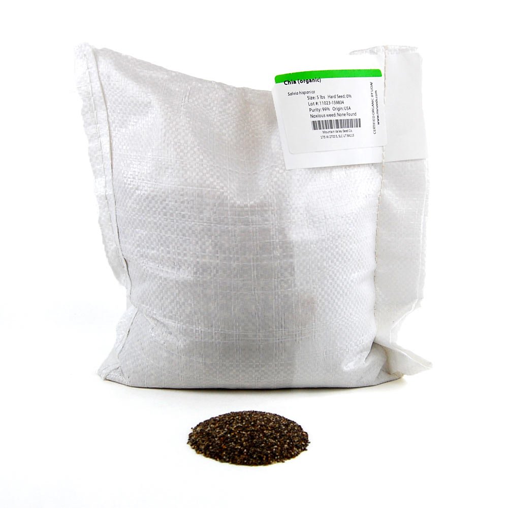 Organic Black Chia Sprouting Seeds - 5 Lb Non-GMO Chia Seeds for Microgreens, Sprouts & Healthy Greens | Perfect for Hydroponics, Smoothie Bowls & Home Gardening