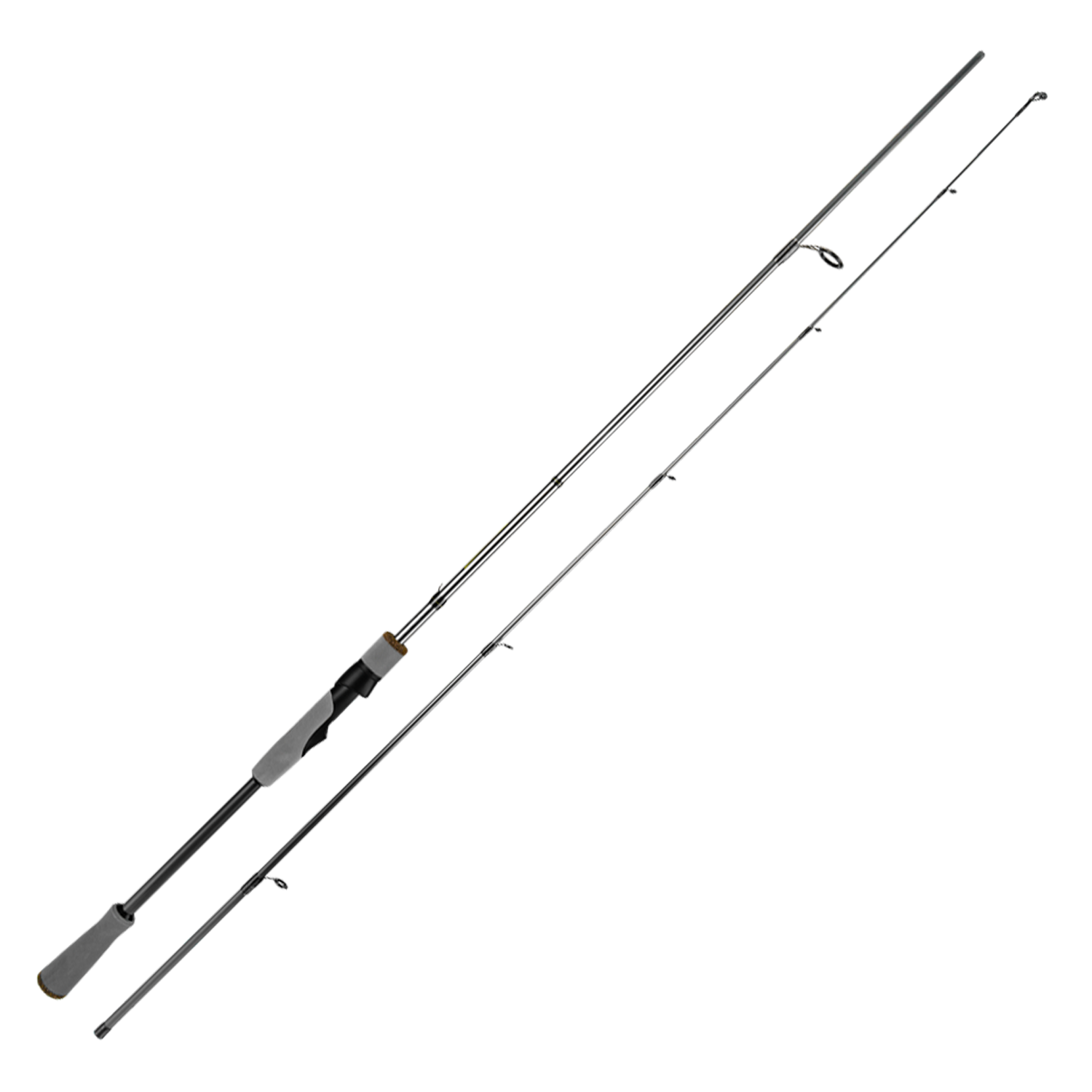 Pioneer Bass 2-Piece Spinning Fishing Rod - Lightweight & Sensitive for Freshwater & Saltwater Angling - Perfect for Shore Fishing, Kayak Fishing, and Boat Trips