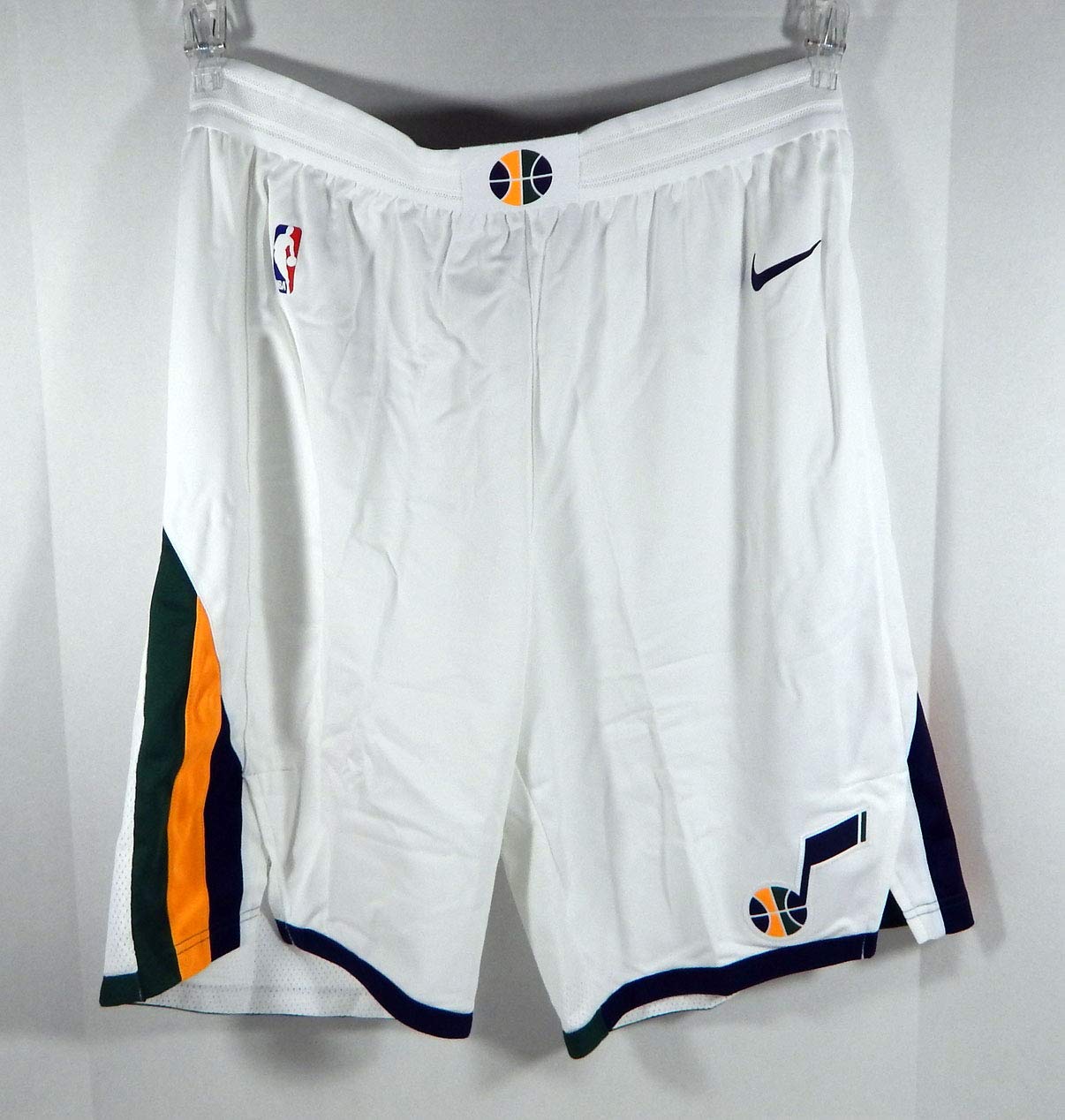 **Nike Authentic Pro Cut Utah Jazz Game Issued White Shorts Size 42 +2 - Perfect for NBA Fans, Collectors & Basketball Games**