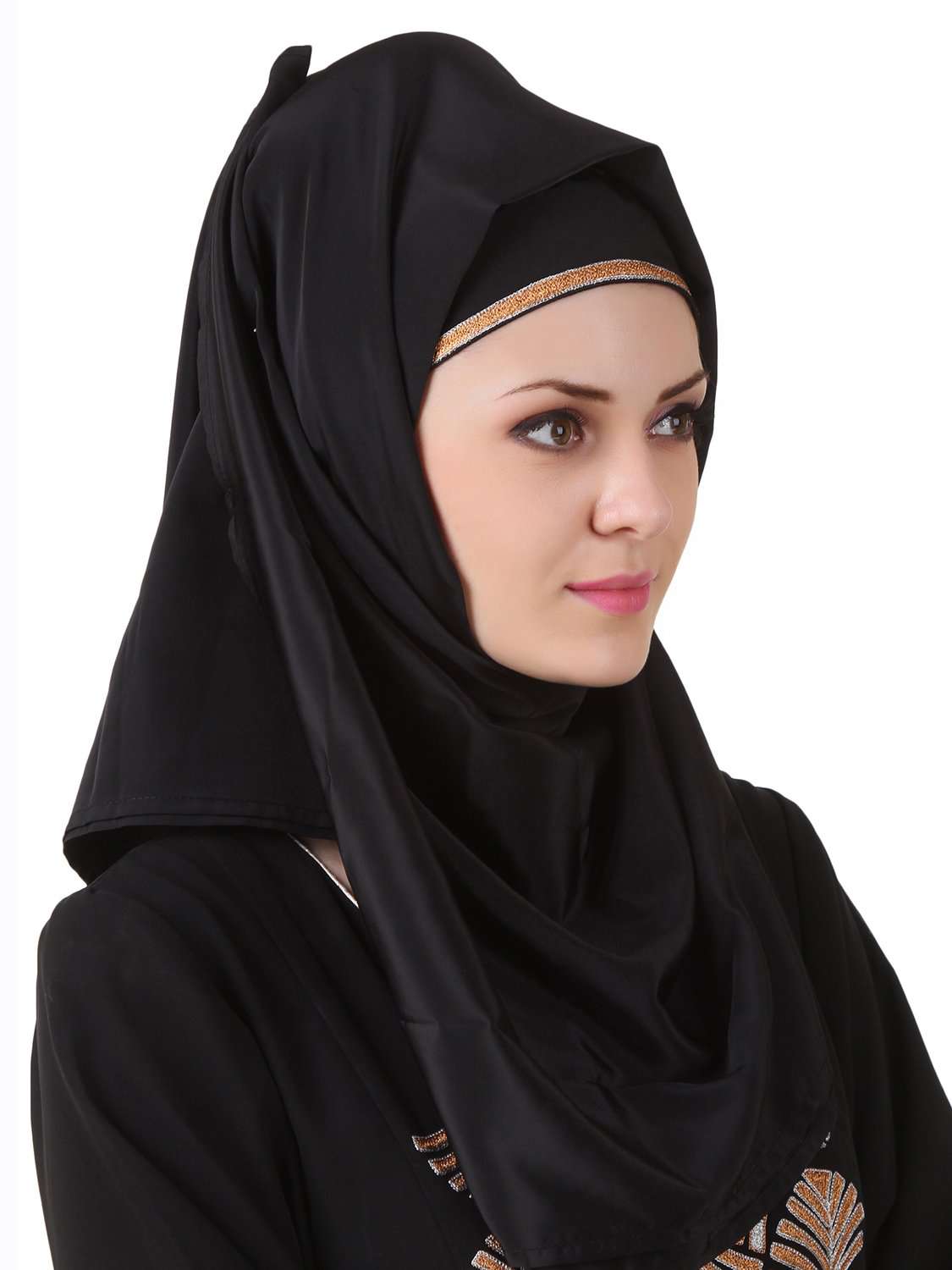 Annam Black Nida Hijab - Modest Muslim Scarf for Women - Perfect for Prayer, Daily Wear & Special Occasions
