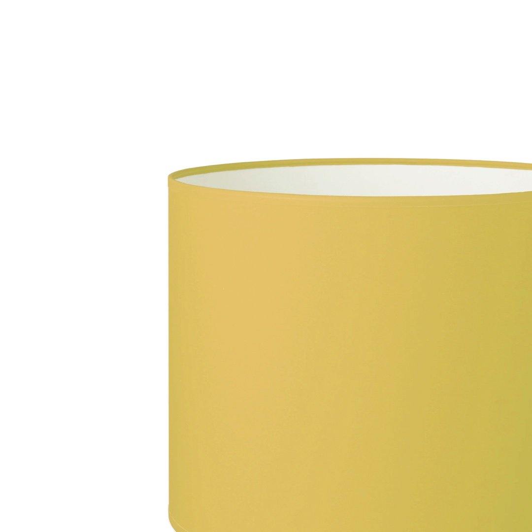 16.16.12 Cylinder Lamp Shade C1 Buttercup Yellow - Vintage Style Fabric Drum Lampshade for Table & Floor Lamps - Perfect for Living Room, Bedroom, or Office Decor