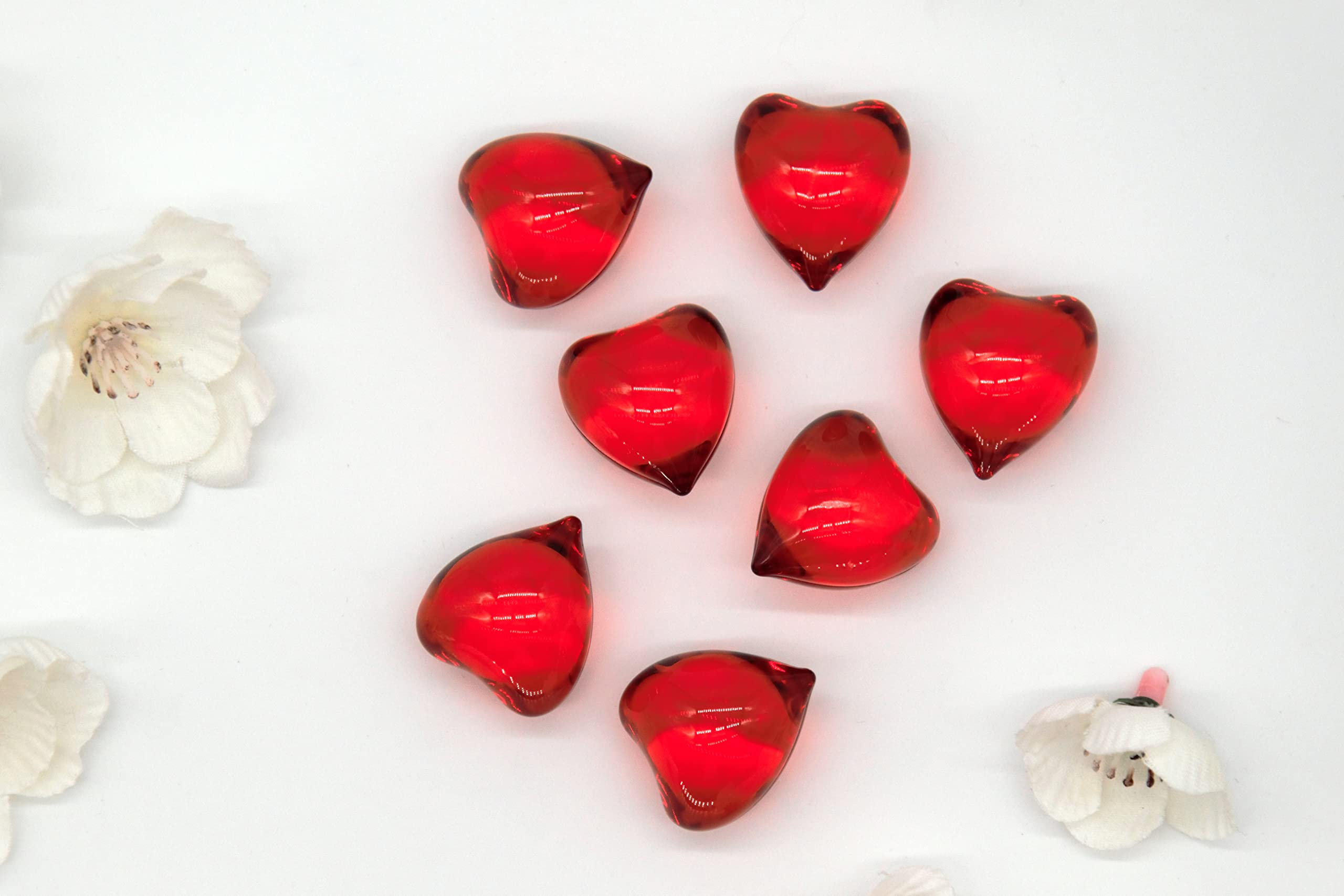Heart-Shaped Essential Oil Bath Beads | Relaxing Aromatherapy Pearls for Spa & Self-Care (10-Piece Set in Glass Jar) | Perfect for Romantic Baths, Gift Giving & Stress Relief