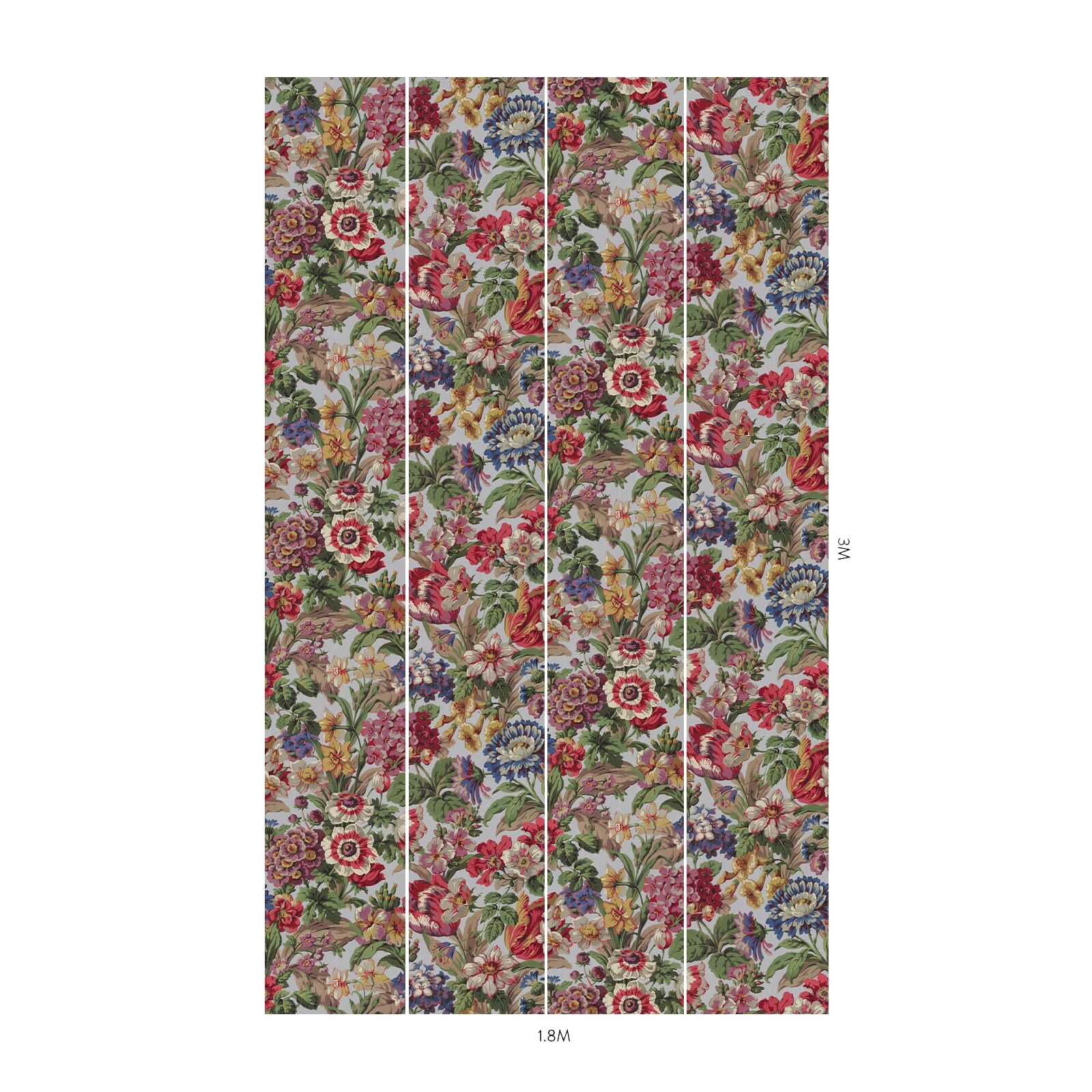 FLORESCENCE Wallpaper Azure - Premium Self-Adhesive Peel and Stick Wallpaper for Home Decor, Bedroom, Living Room, Bathroom - Easy to Install & Removable