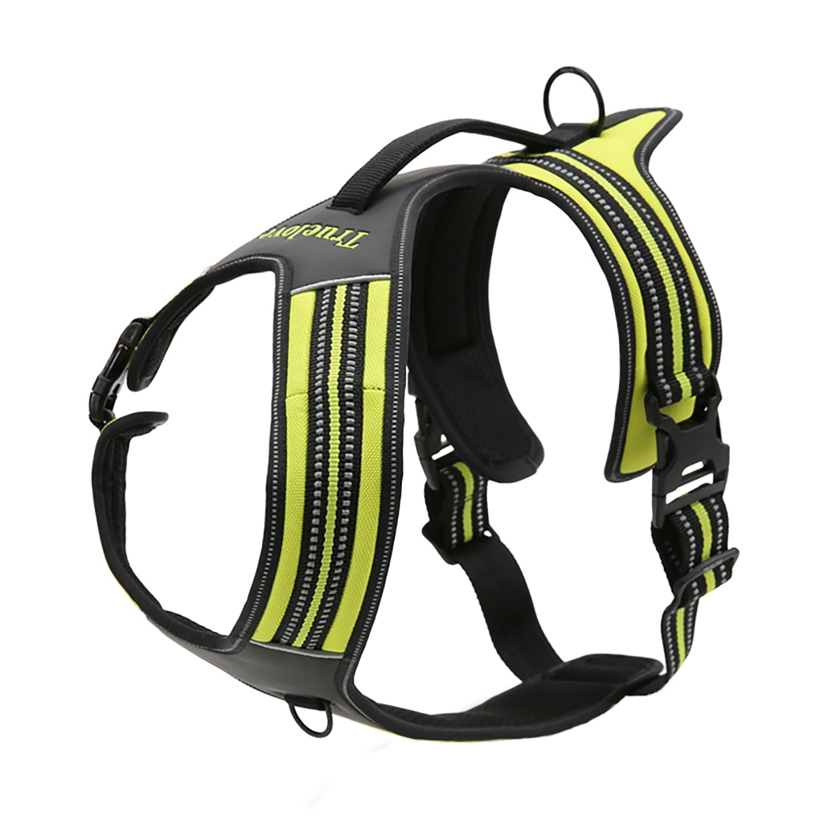 Truelove Reflective No-Pull Dog Harness with Handle - Soft Padded Pet Vest for Large Breeds - Durable Oxford Fabric - TLH5551 - Perfect for Night Walks, Jogging & Outdoor Adventures