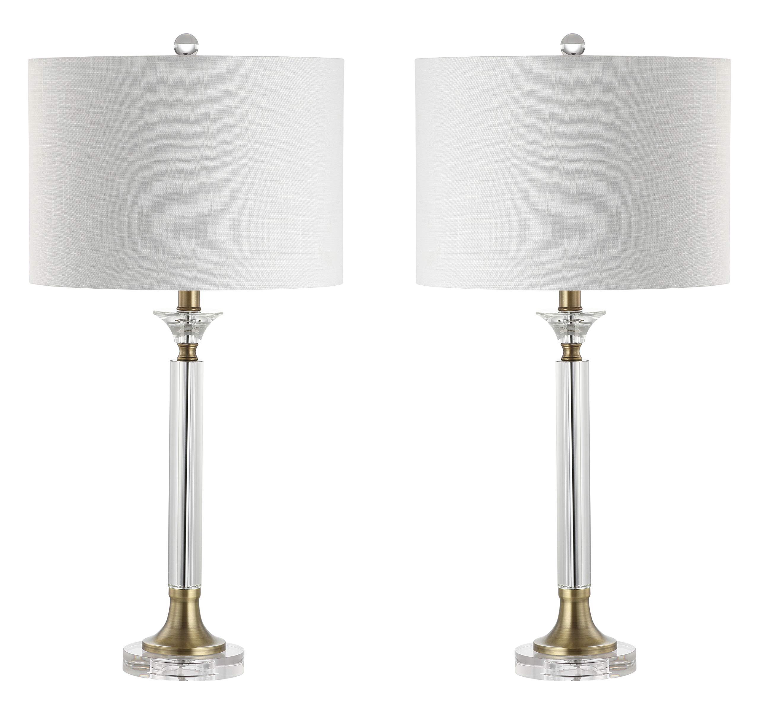 Set of 2 JONATHAN Y JYL5039A-SET2 Crystal & Metal LED Table Lamps - 28