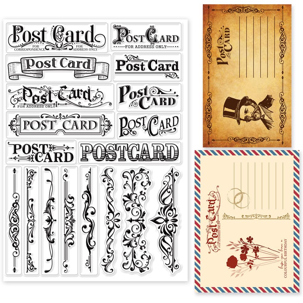 Vintage Lace Clear Stamps for Scrapbooking - 8.27×5.83 Inch Transparent Silicone Stamps for DIY Cards, Photo Albums, Journals & Home Decor - Perfect for Wedding Invitations, Memory Books and Craft Projects