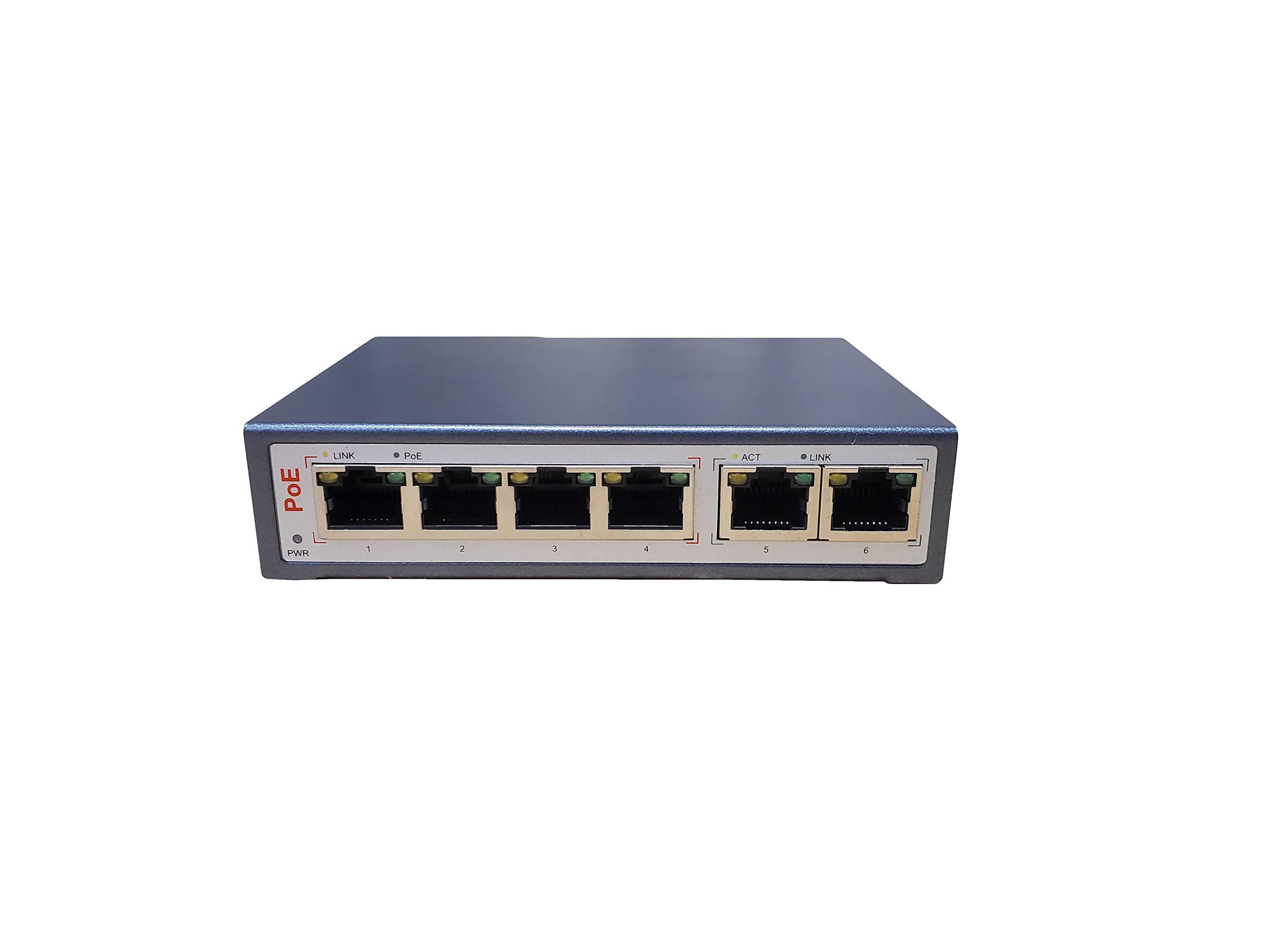 4 Port 802.3bt POE++ Network Switch with 2 Uplink Ports - 60W per Port & 250W Total Budget - Ideal for POE Lighting, High Power IP Cameras, Security Systems & Smart Home Devices - Perfect for Office, Warehouse & Outdoor Installations