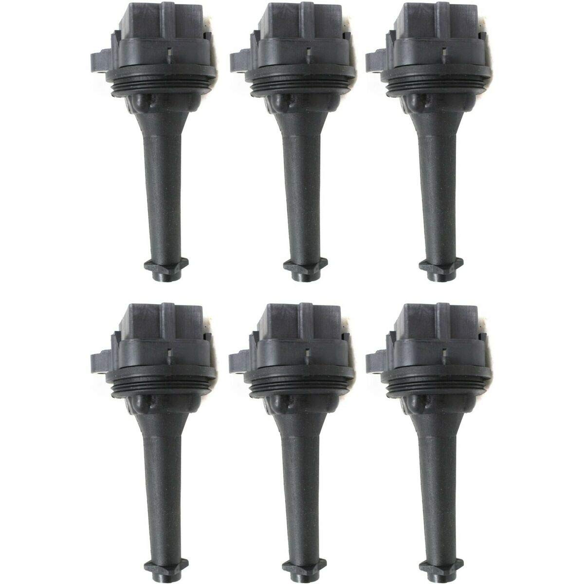 High Performance Ignition Coil Set of 6 - Compatible with 2003-2005 Volvo XC90 T6 & 1999-2005 S80 - Direct Replacement Parts for Smooth Engine Performance - Perfect for DIY Auto Repair and Maintenance