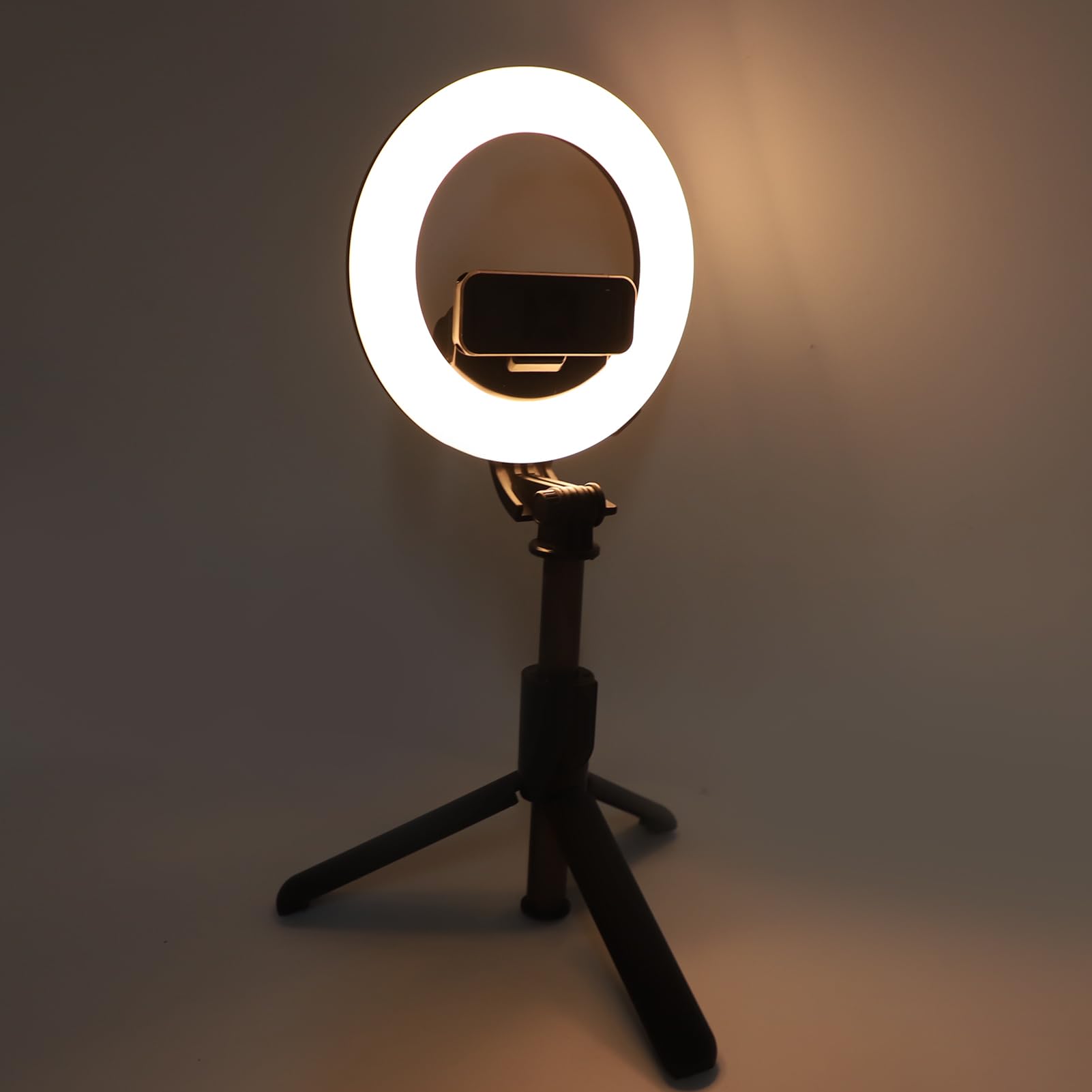 5in Ring Light with Stand & Phone Holder - 360° Adjustable Tabletop Light Stand, 2900K-6500K Dimmable LED for YouTube Videos, TikTok Live Streaming, Makeup & Portrait Photography | Perfect for Home Studio, Vlogging & Beauty Content Creation