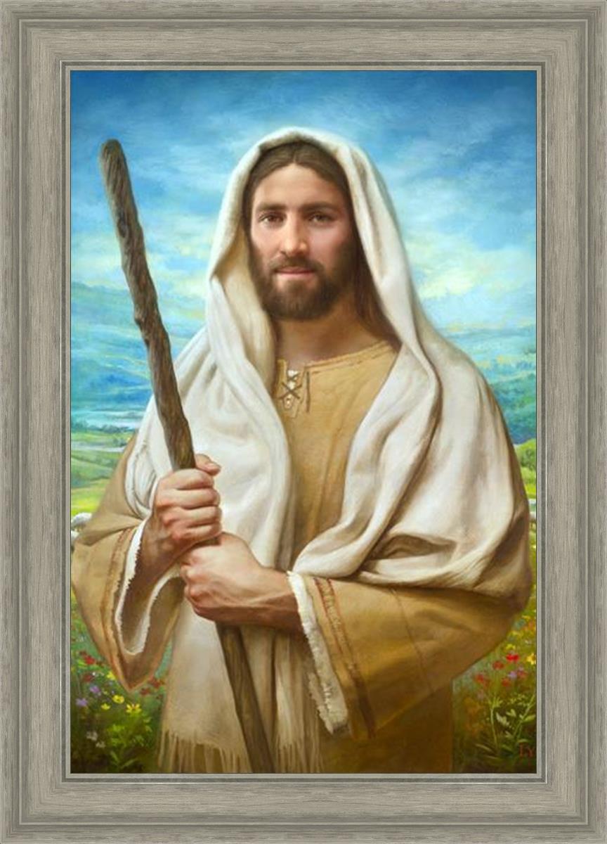 Feed My Sheep by Howard Lyon - Inspirational Christian Art Print for Home, Office & Church Decor - Perfect for Gifts & Spiritual Encouragement