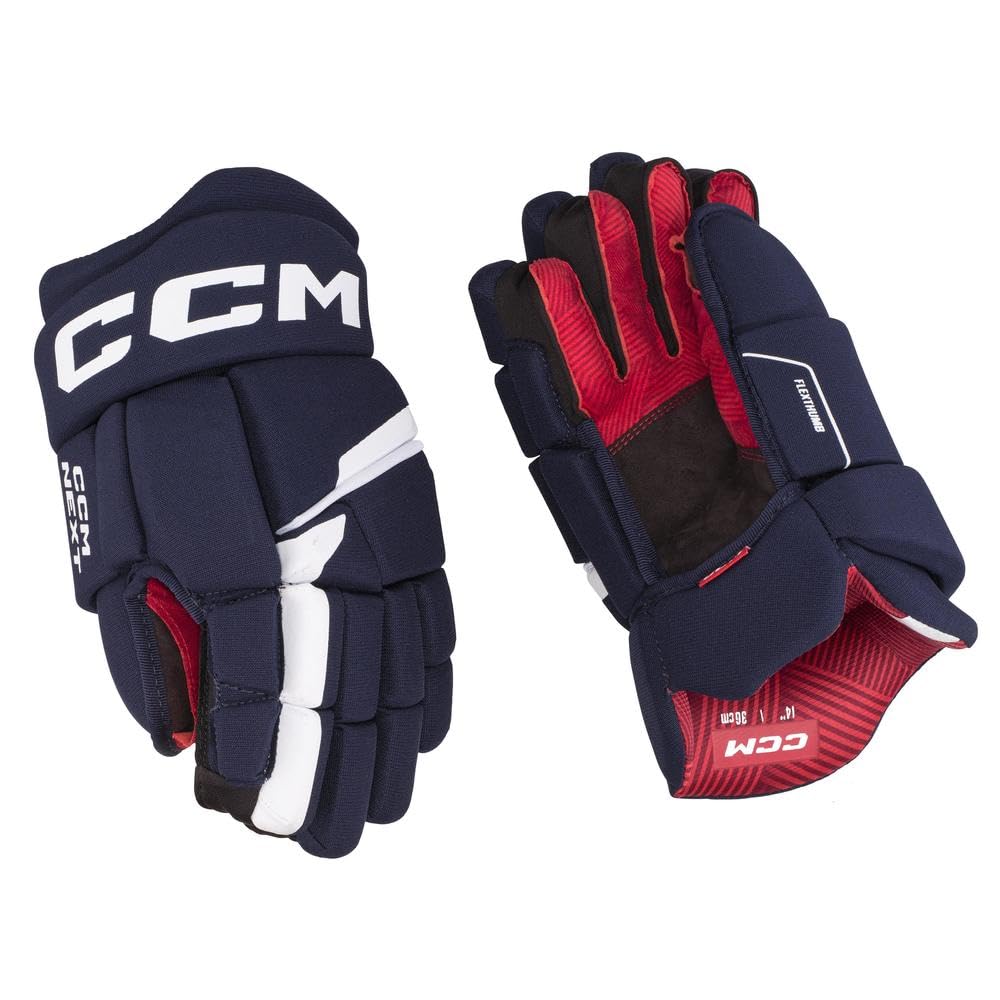 CCM Next Senior Ice Hockey Gloves - Pro-Level Protection for Hockey Players - Perfect for Games, Practice & Training