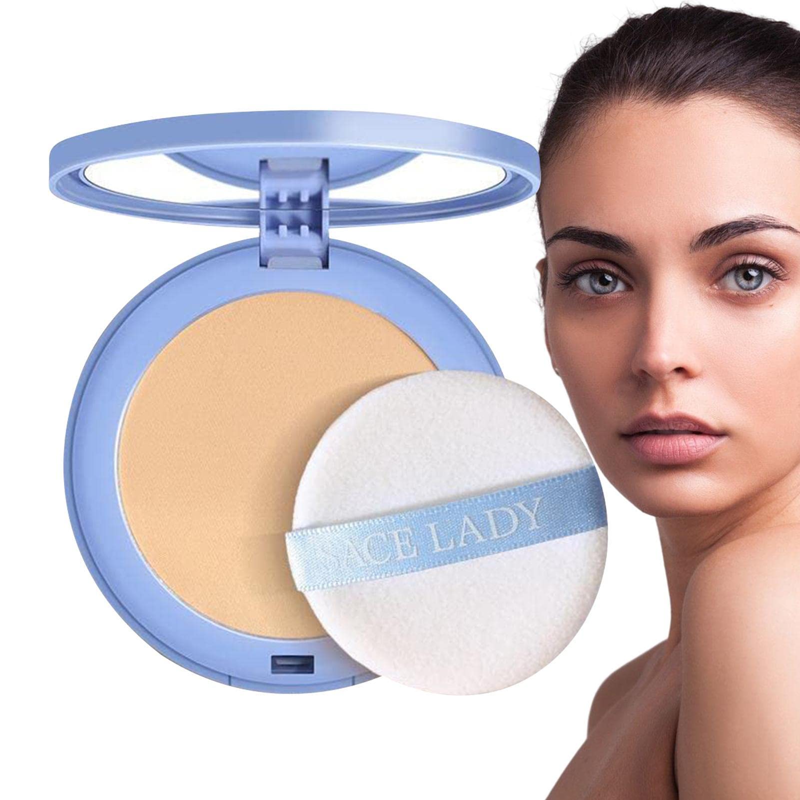 Oil-Free Pressed Powder for Flawless Finish | Poreless, Waterproof & Long-Lasting Matte Makeup | Lightweight Face Powder for Oily & Combination Skin | Perfect for Daily Wear, Photo Shoots & Special Occasions